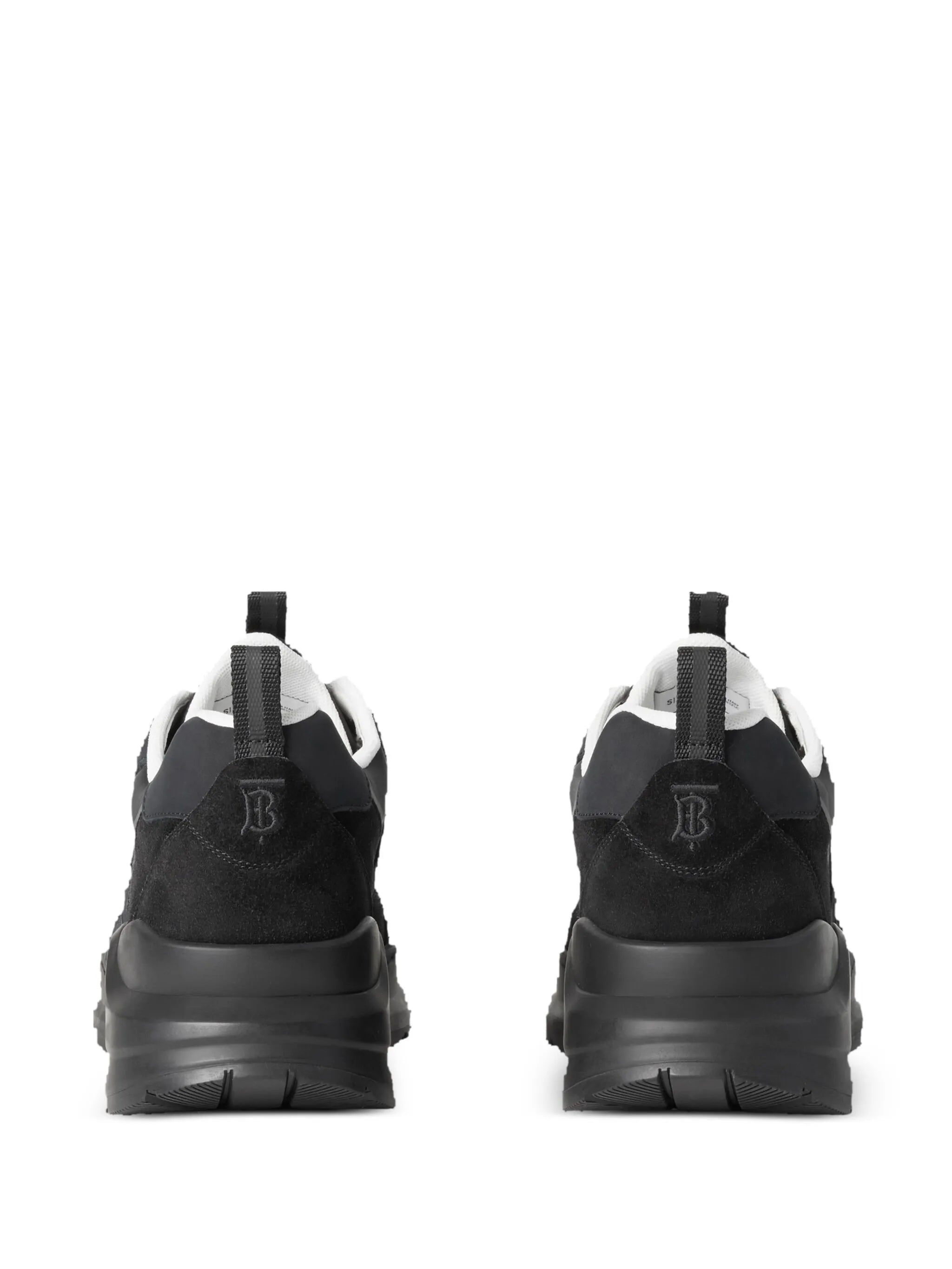 logo-debossed panelled sneakers