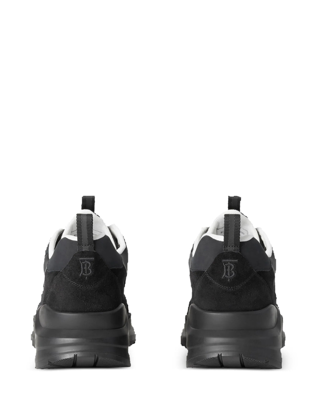 logo-debossed panelled sneakers