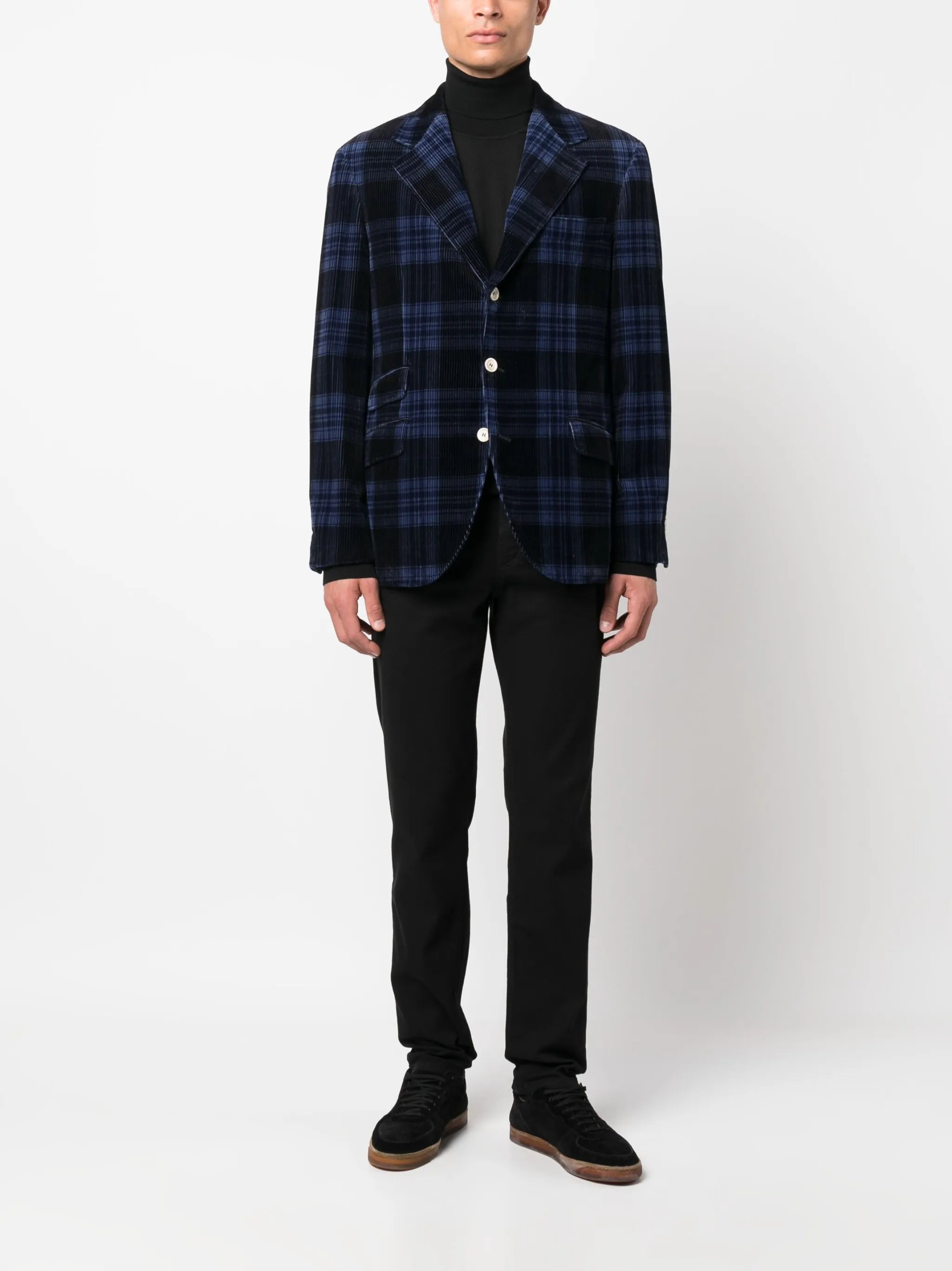 mid-rise straight-leg jeans