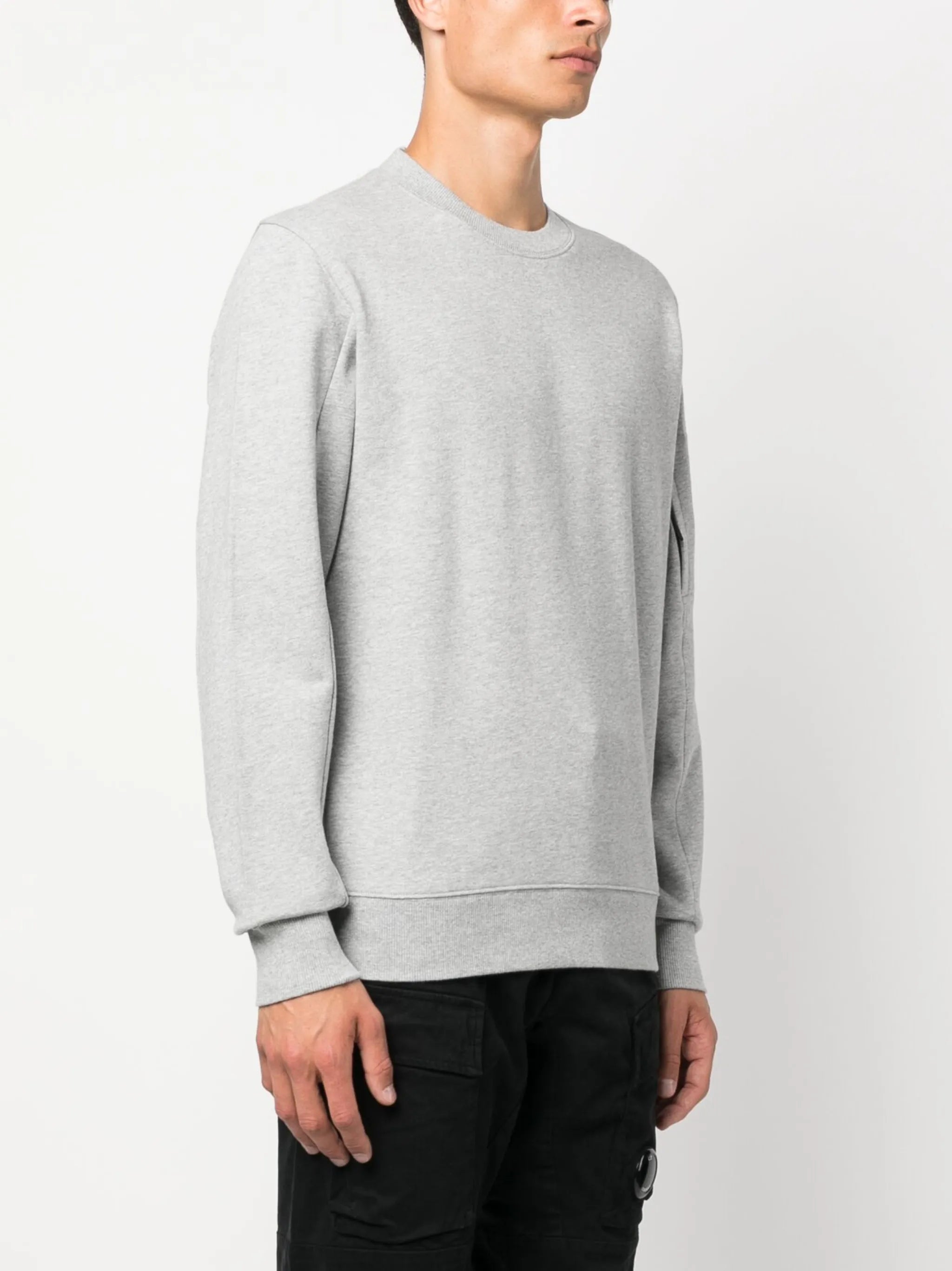 long-sleeve cotton sweatshirt