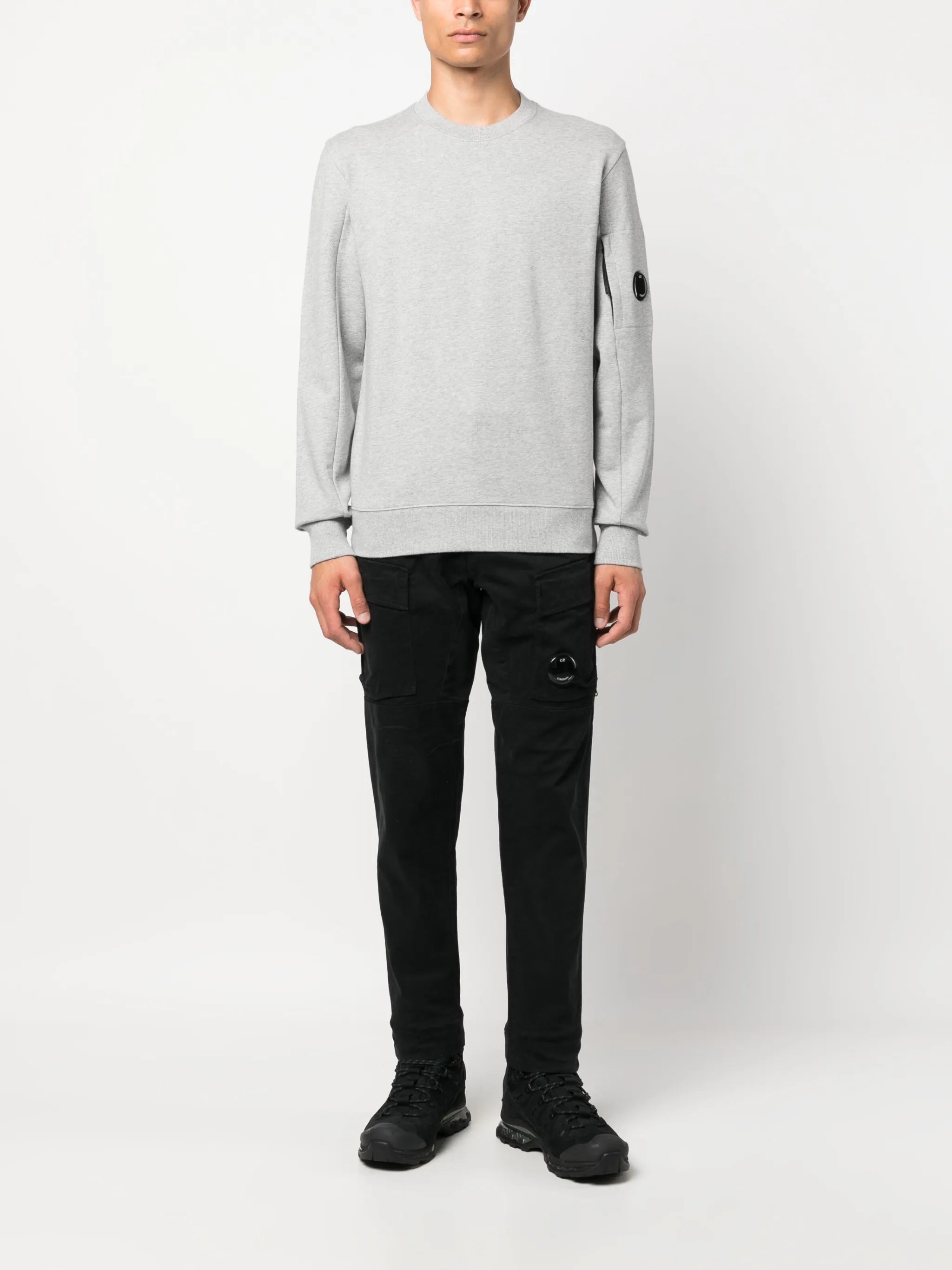 long-sleeve cotton sweatshirt