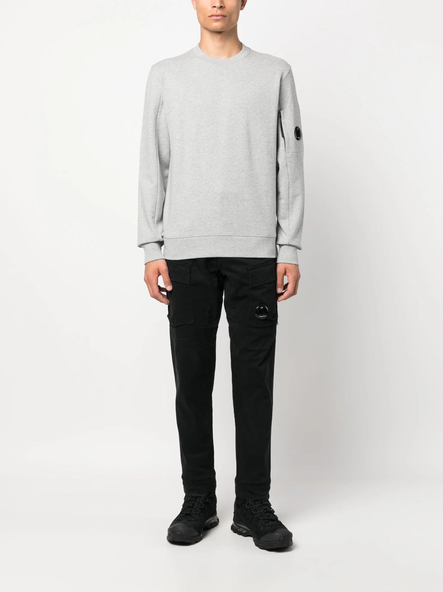 long-sleeve cotton sweatshirt