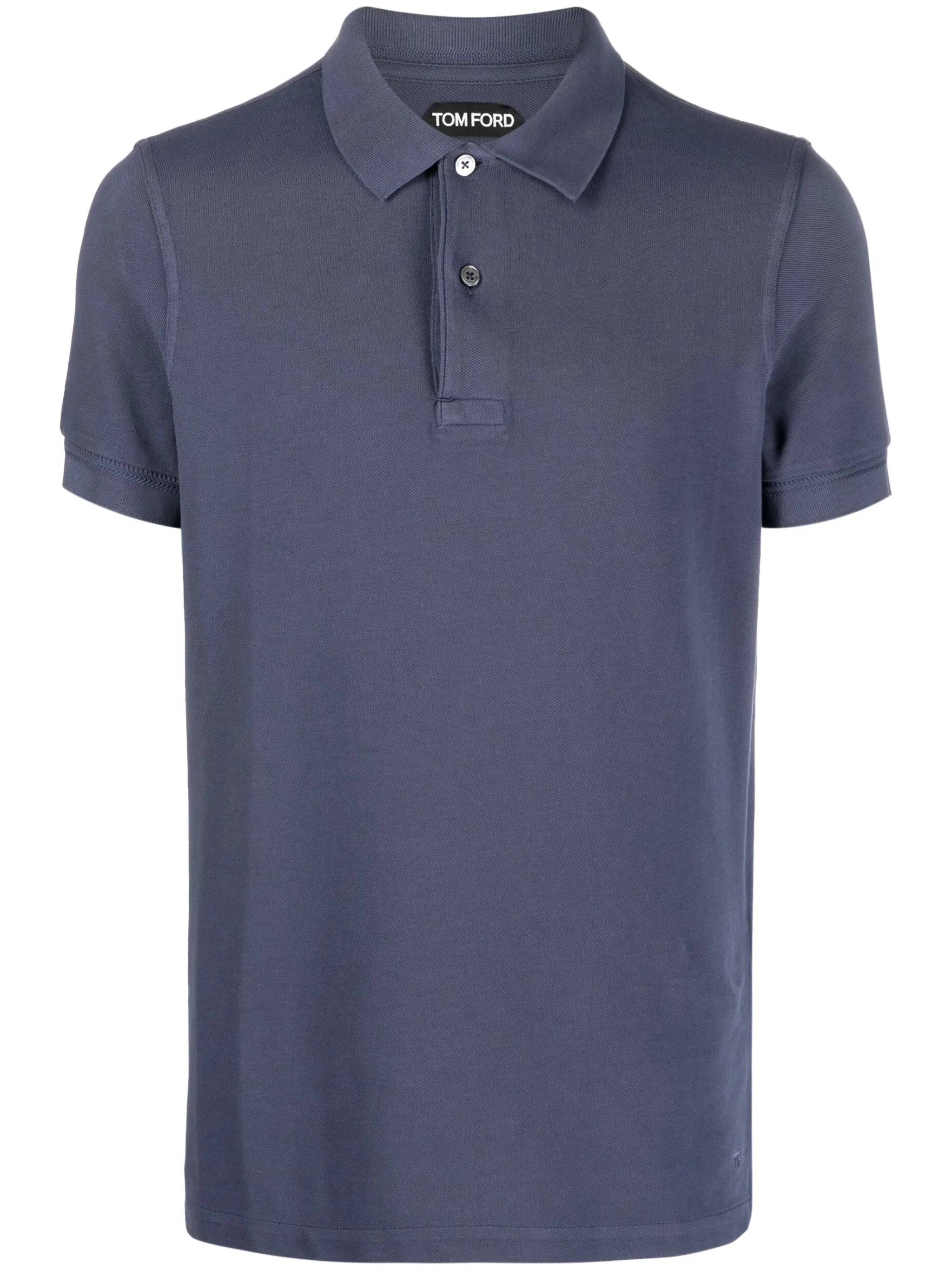 short-sleeved cotton polo shirt