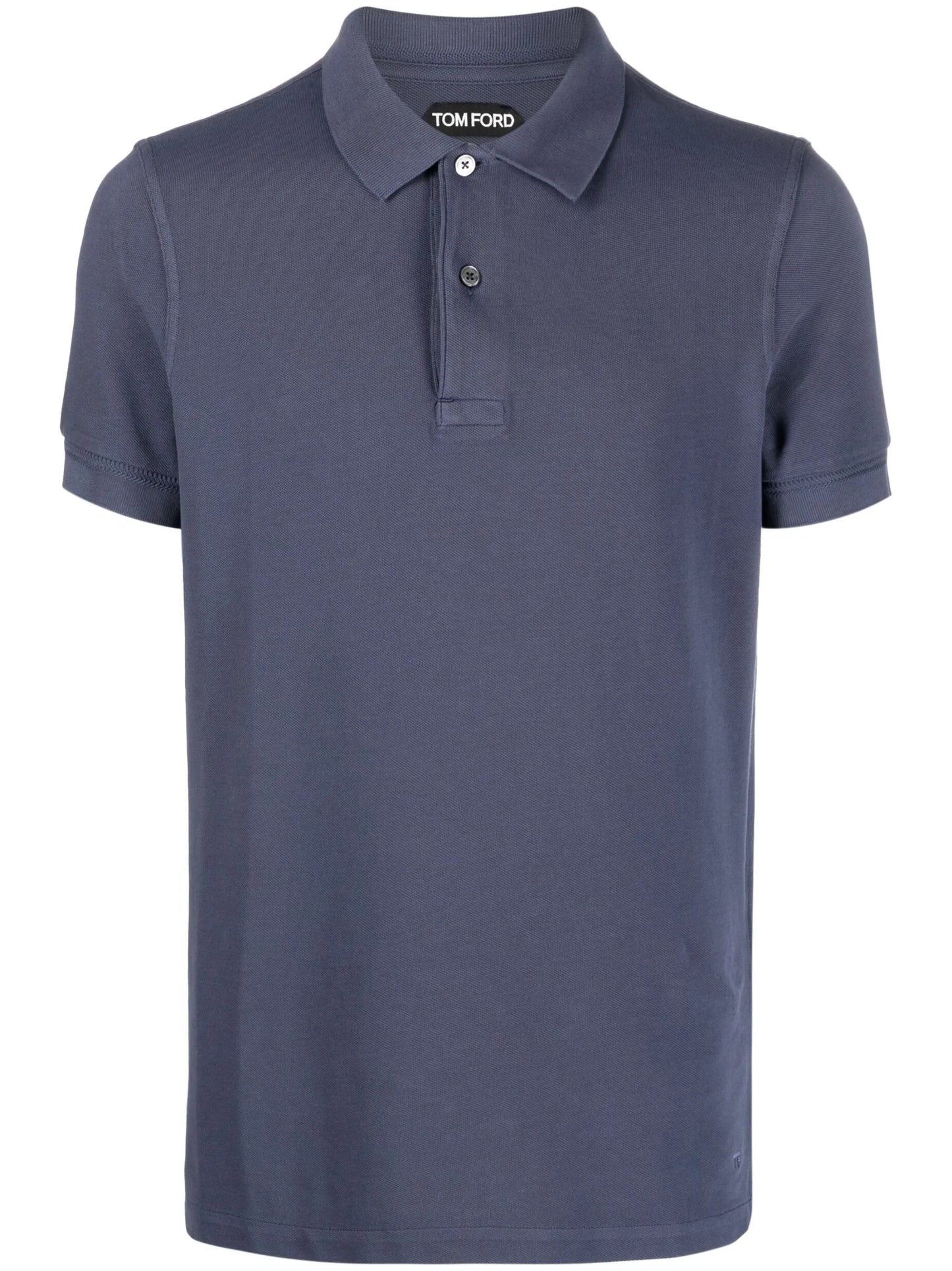 short-sleeved cotton polo shirt