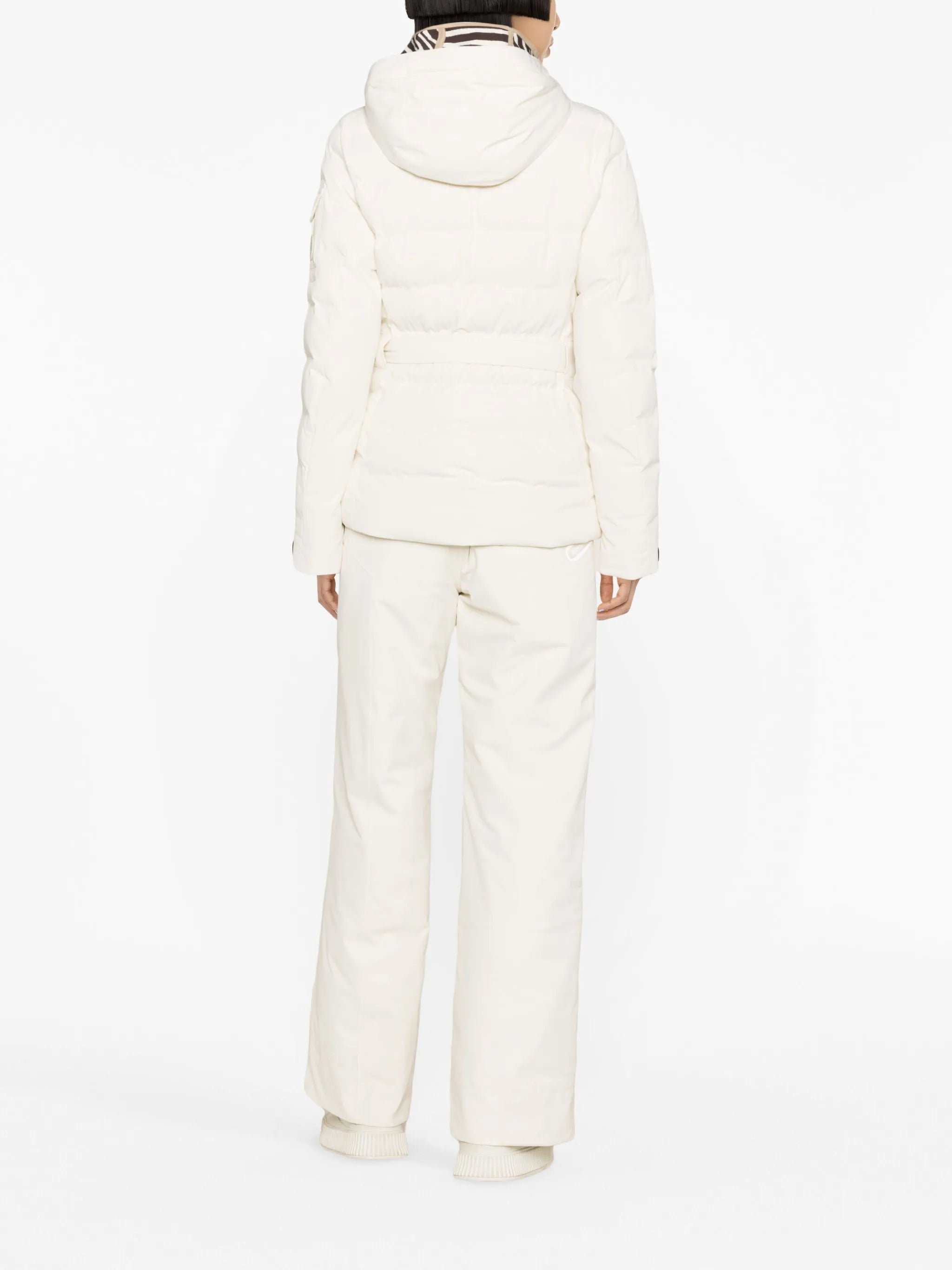Ellya belted-waist ski jacket