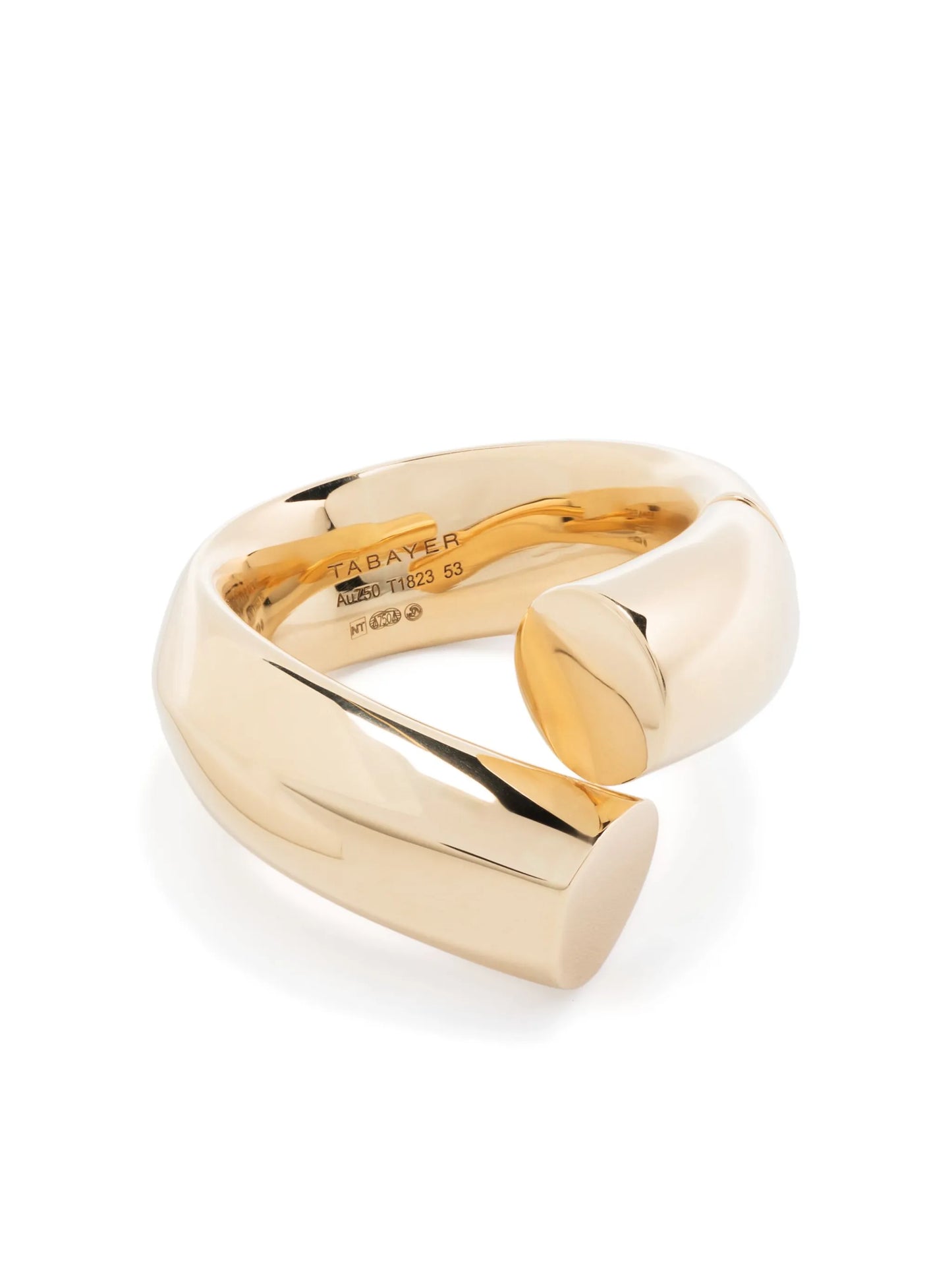 18kt yellow gold Oera large wrap ring
