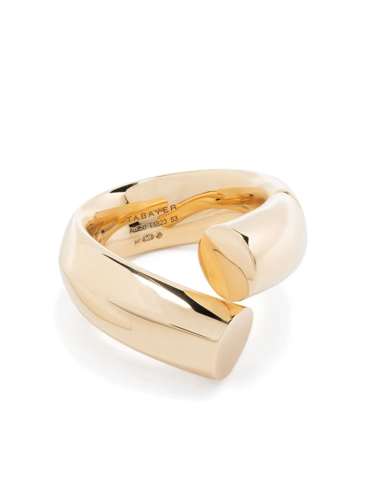 18kt yellow gold Oera large wrap ring