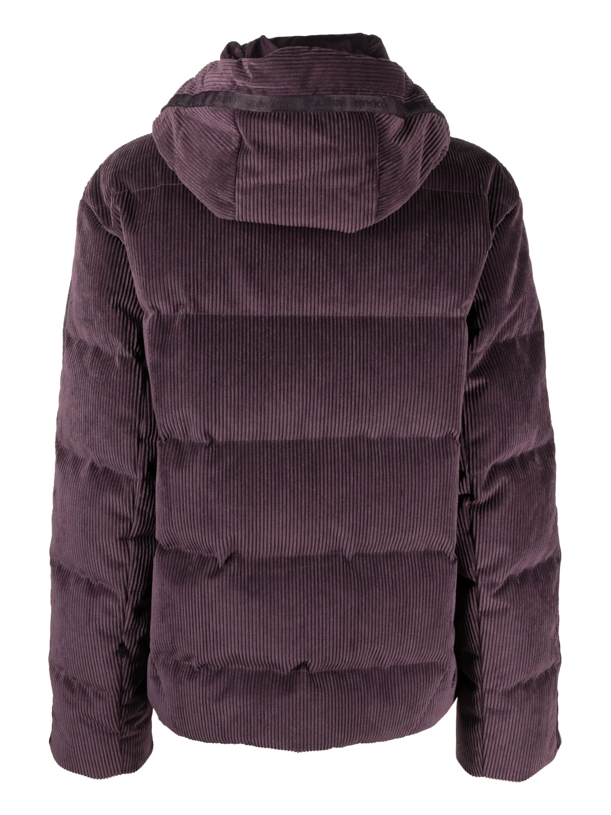 Corduroy puffer ski jacket
