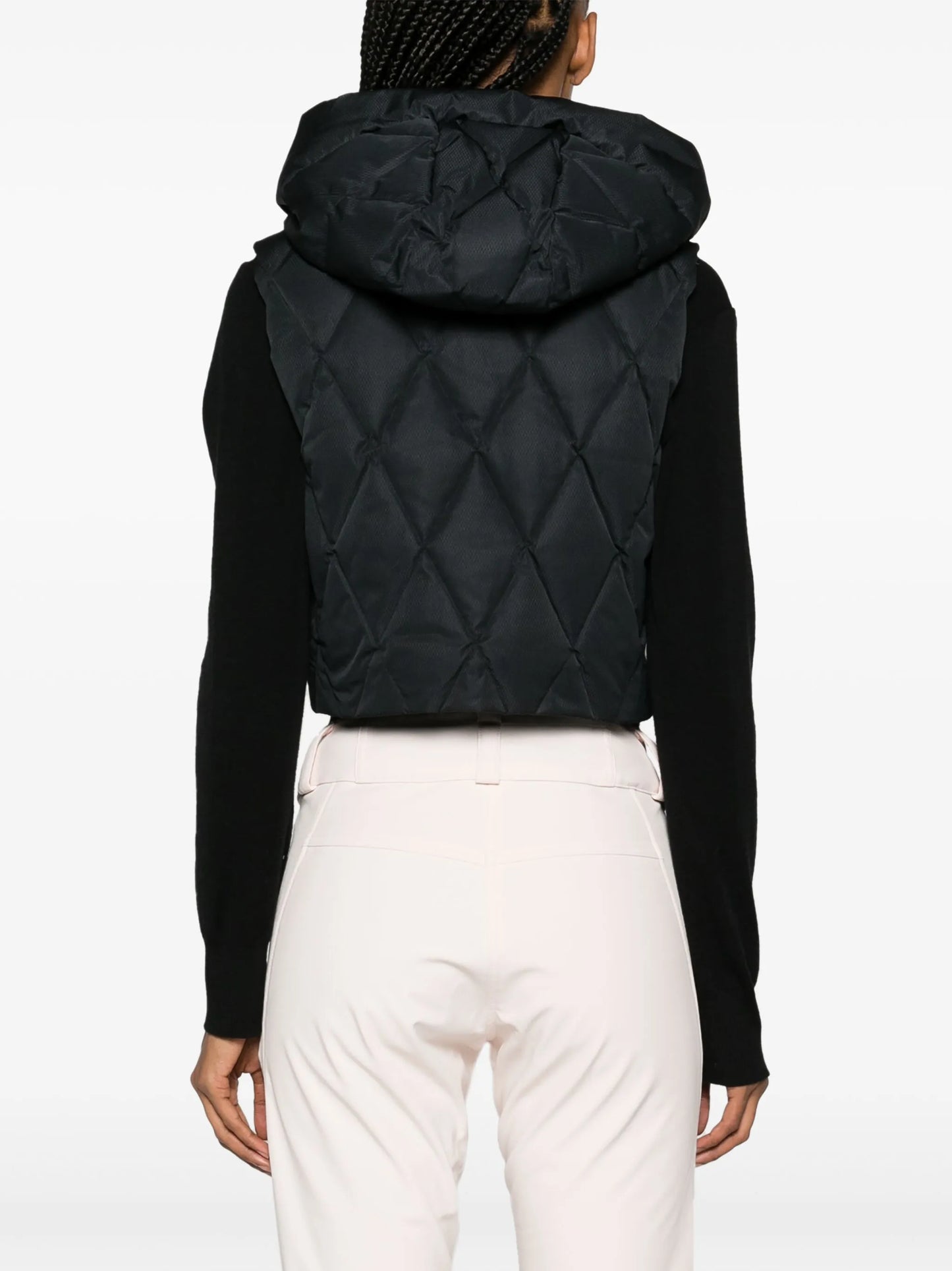 diamond-quilted padded gilet