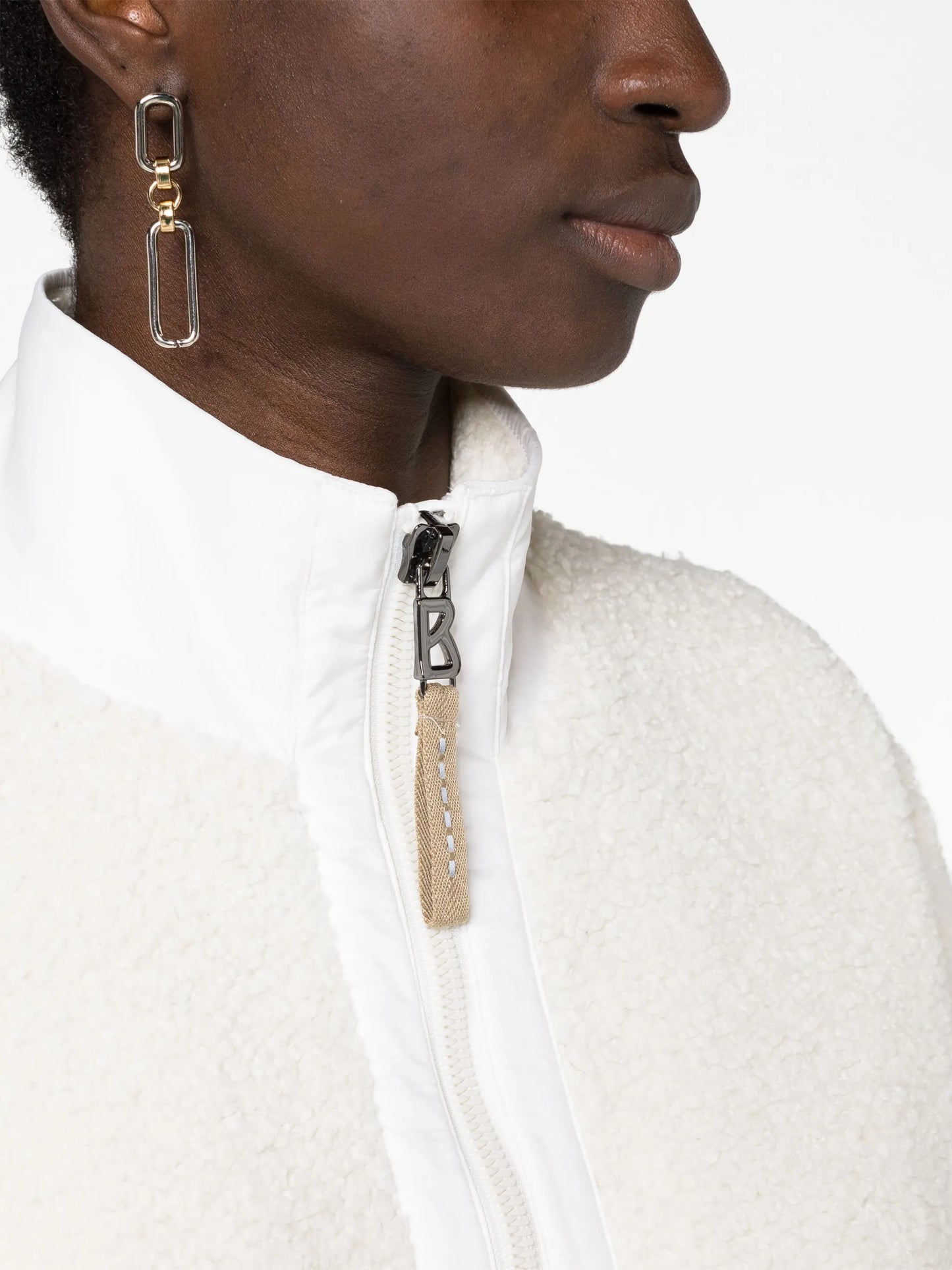 Emylia fleece-panels ski jacket