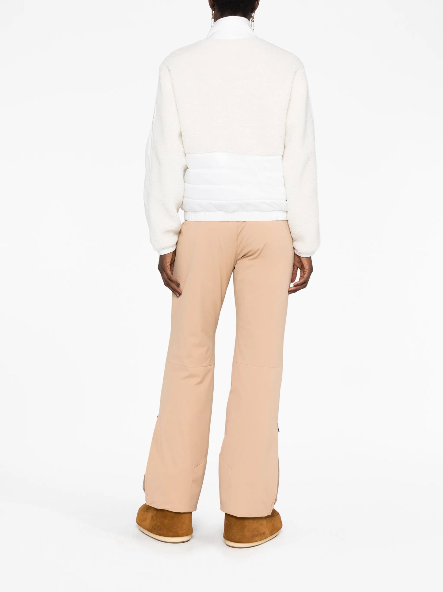 Emylia fleece-panels ski jacket