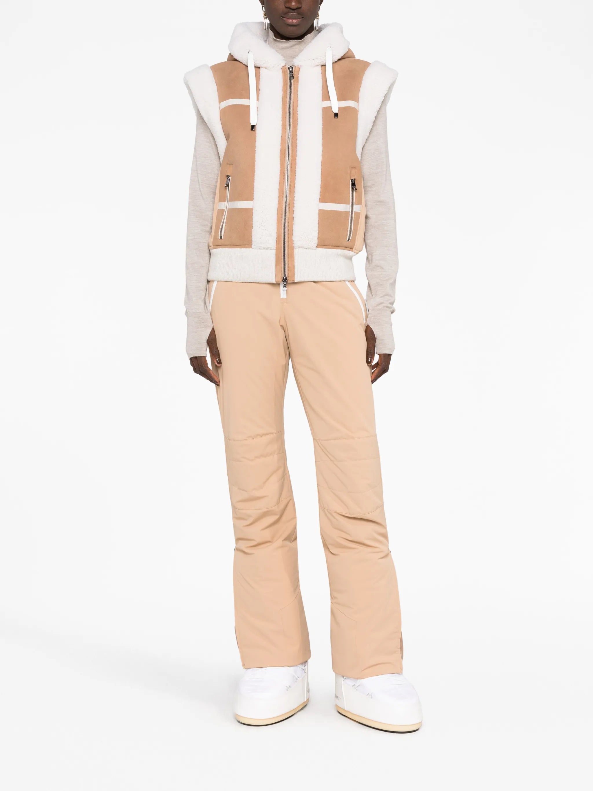 Feli hooded shearling gilet