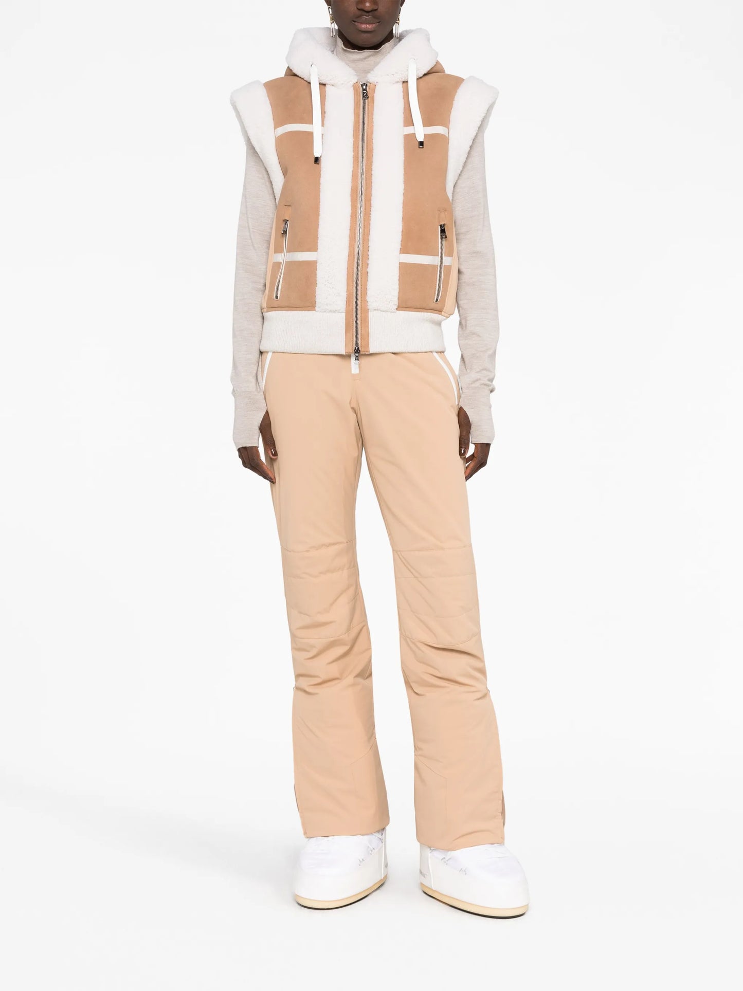 Feli hooded shearling gilet