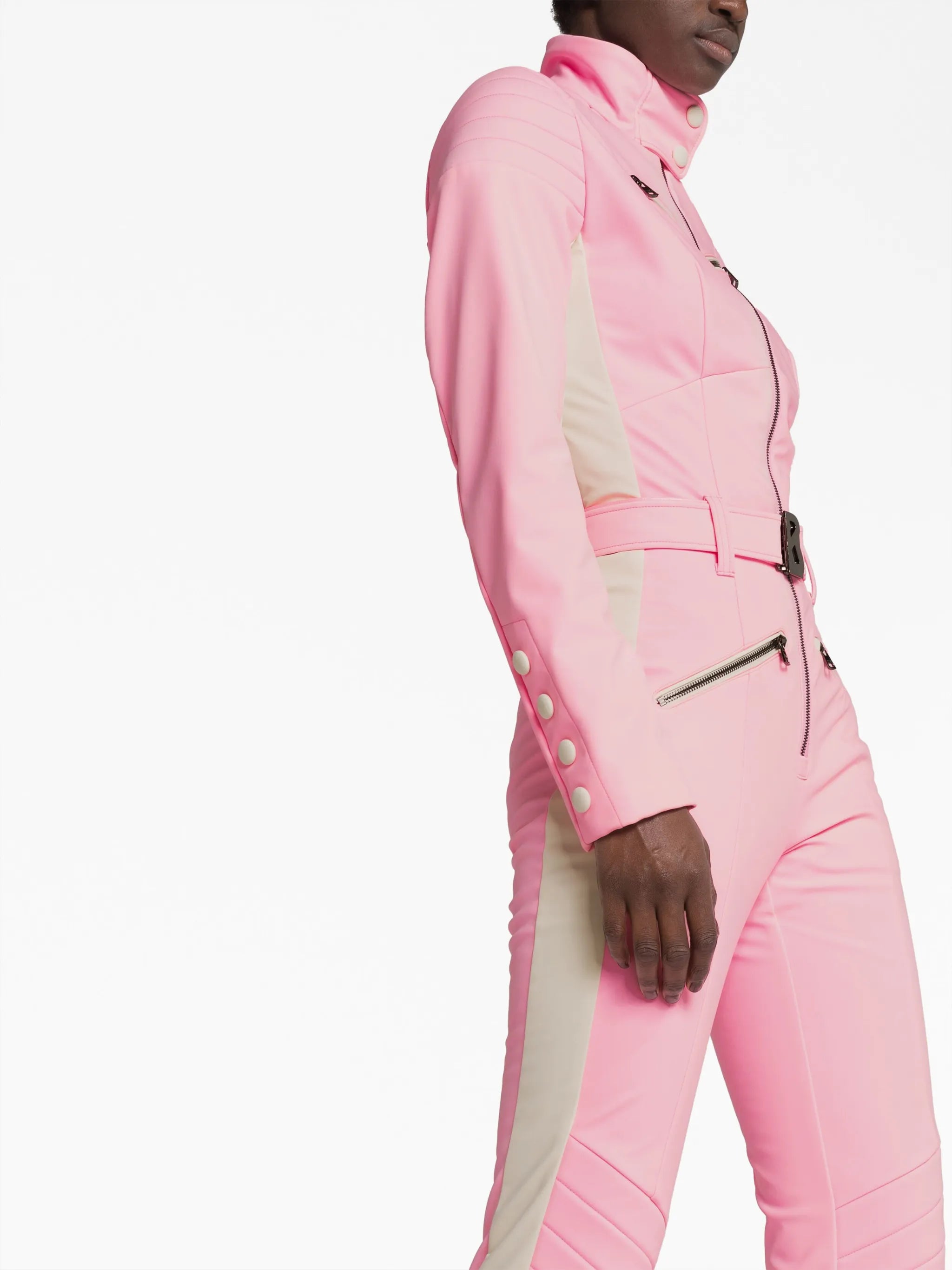 Misha striped ski suit
