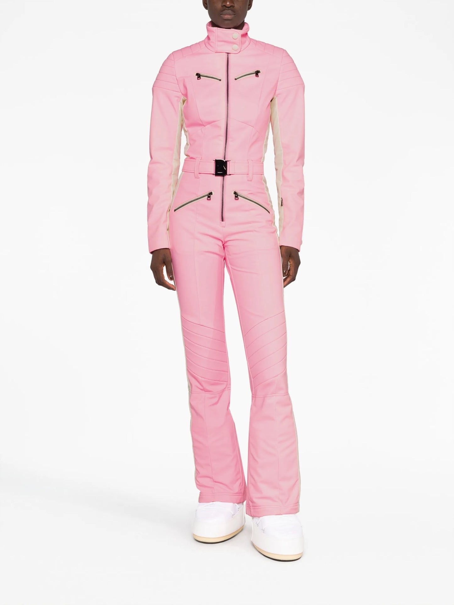 Misha striped ski suit