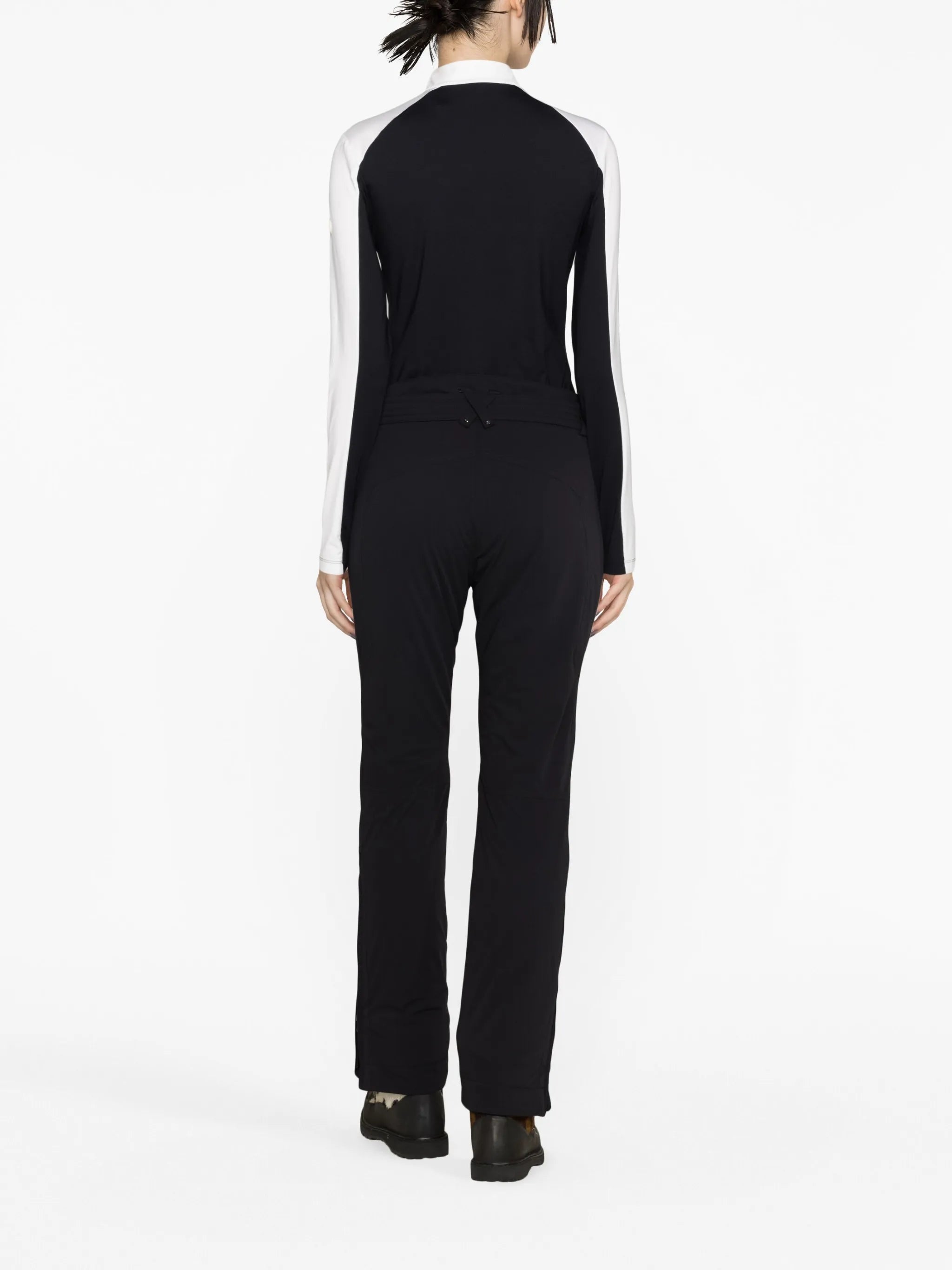 Elvira colour-block long-sleeved top