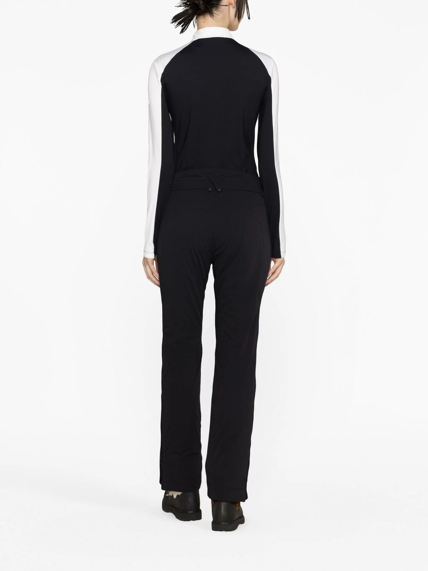 Elvira colour-block long-sleeved top