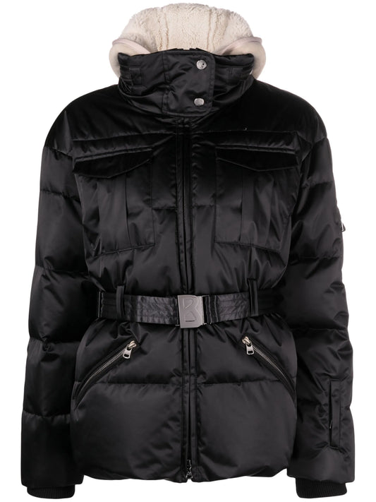Adele belted padded ski jacket