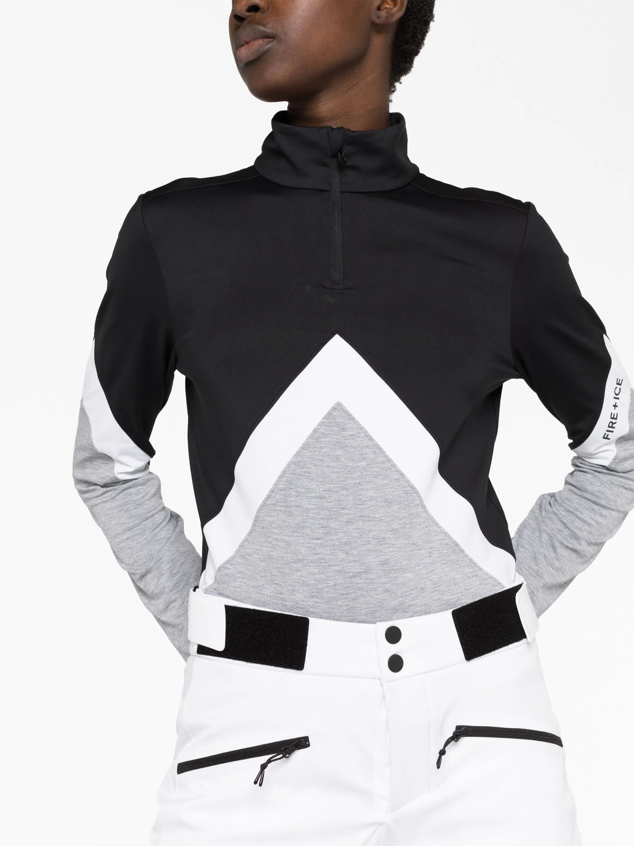 high-neck jumper
