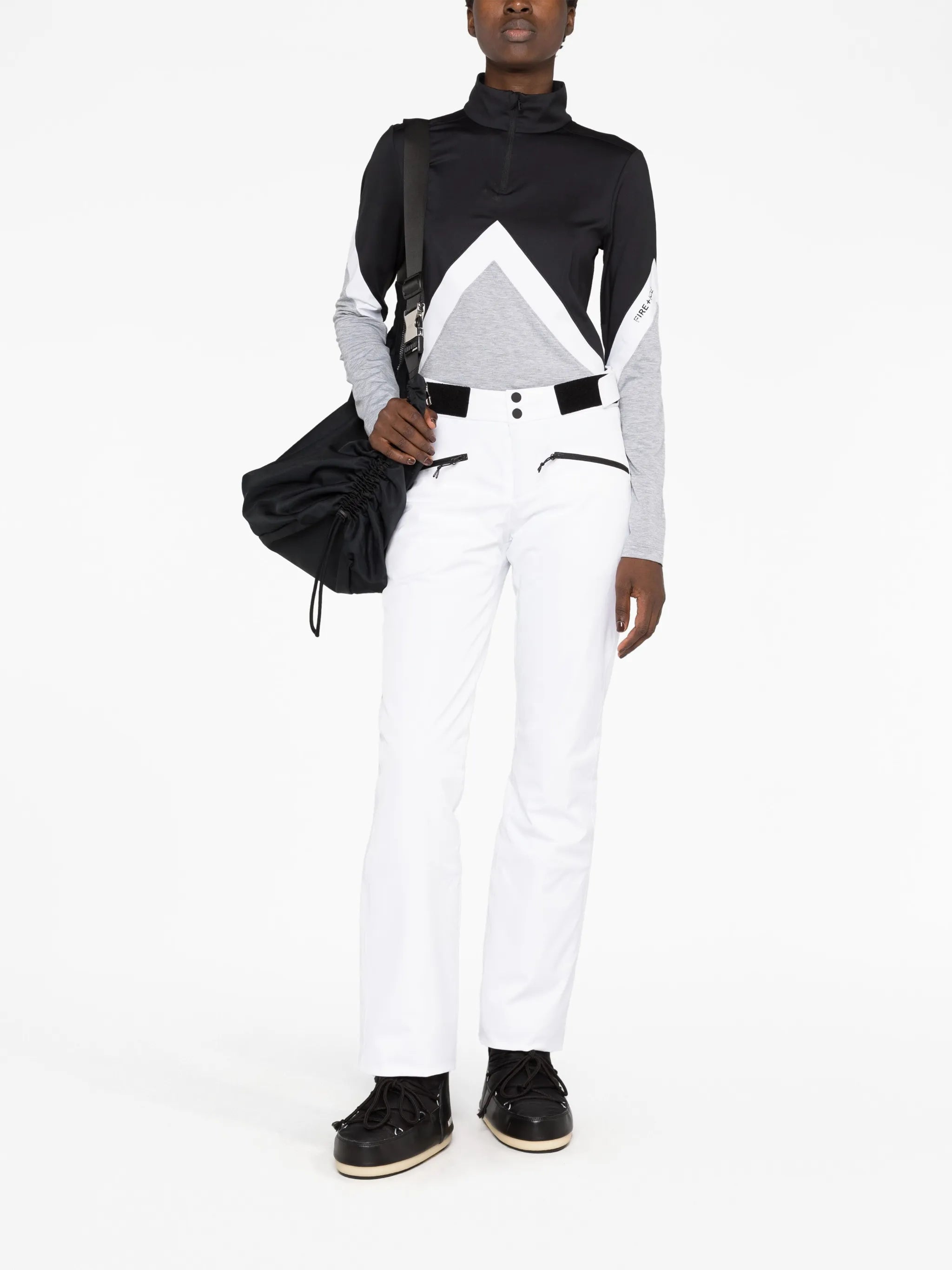 high-neck jumper