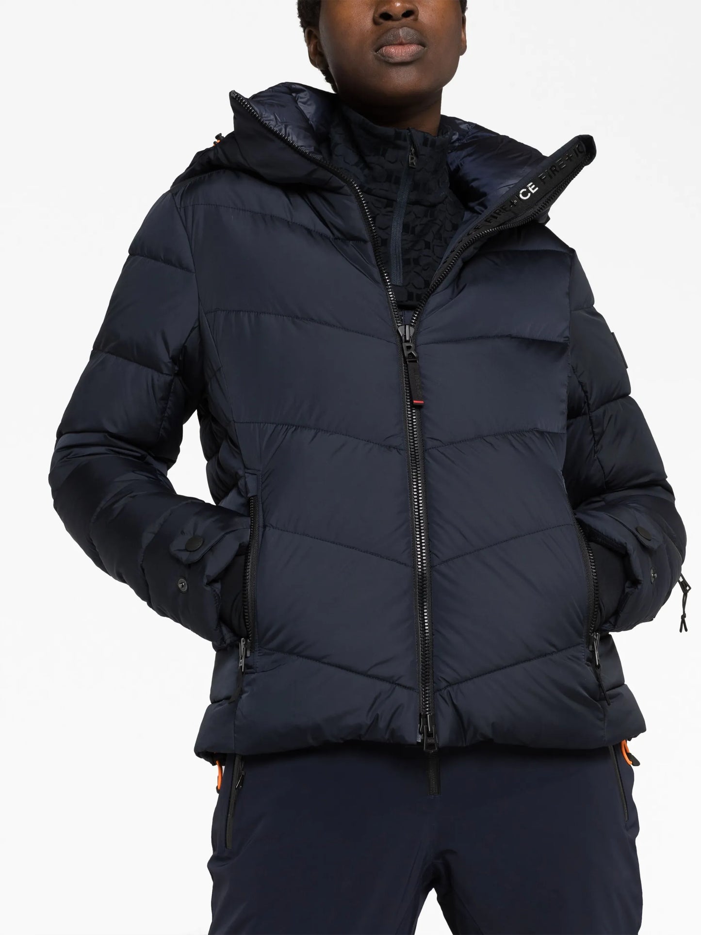 zip-up padded jacket