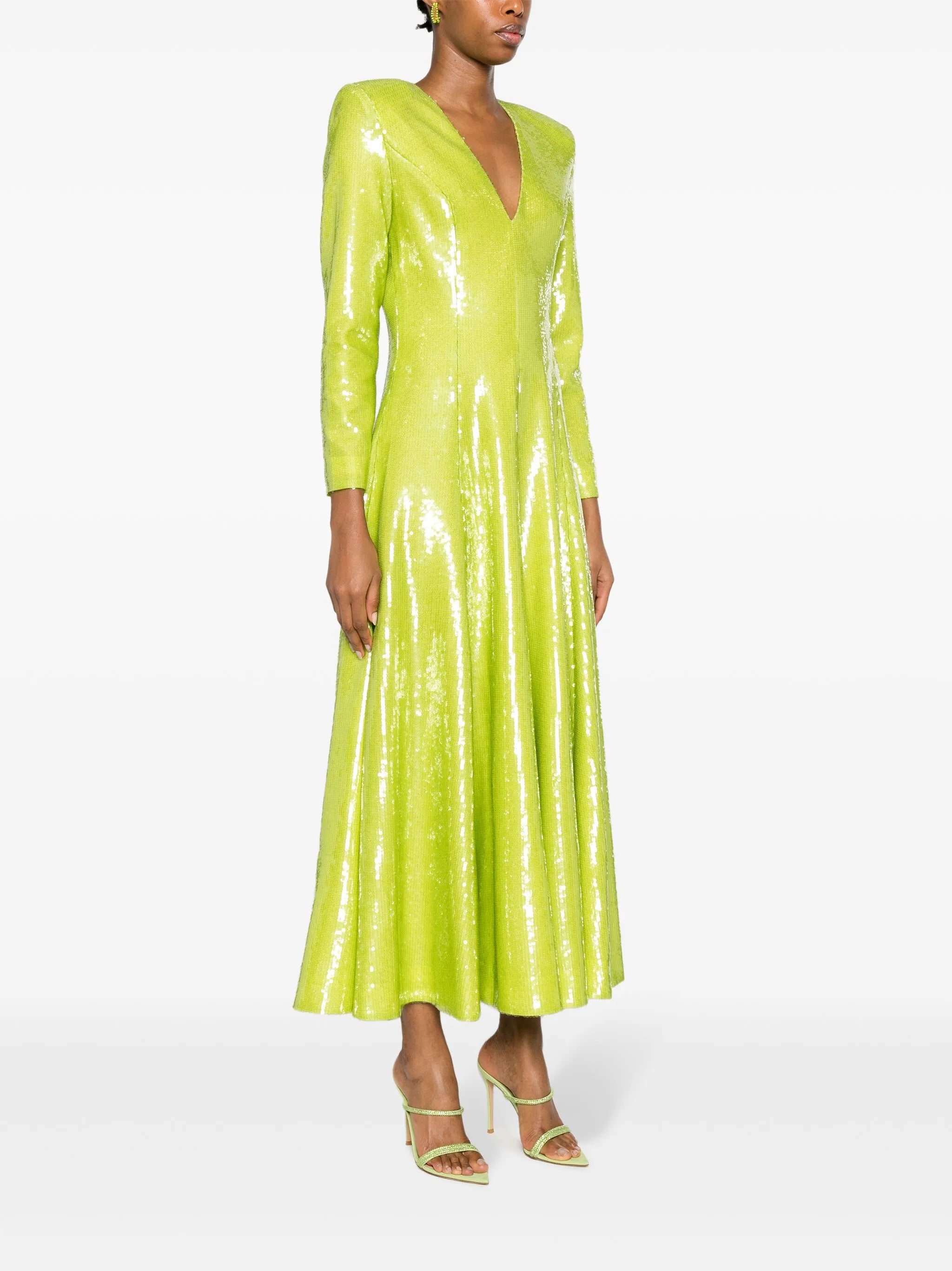 Andy sequinned V-neck midi dress