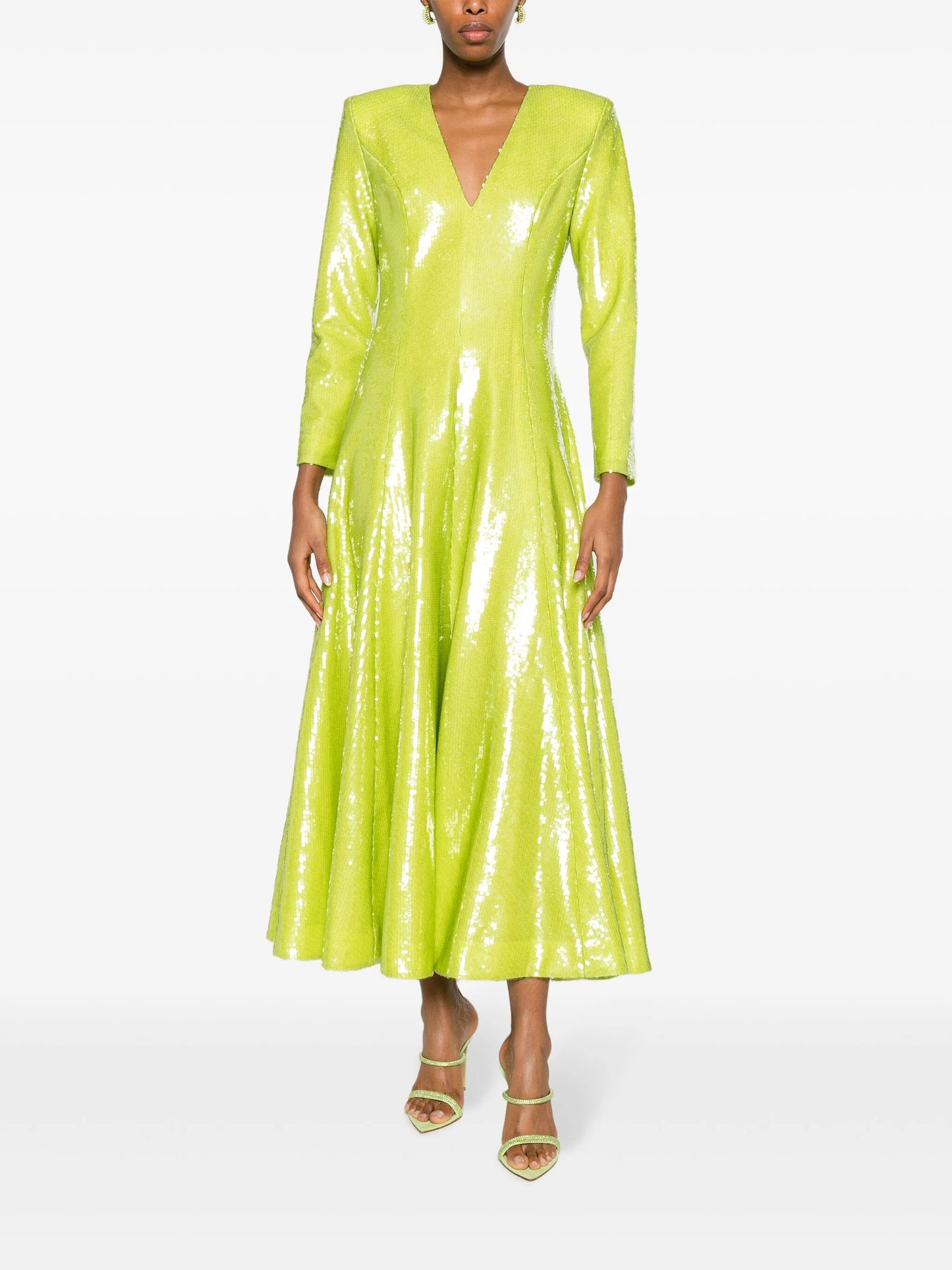 Andy sequinned V-neck midi dress