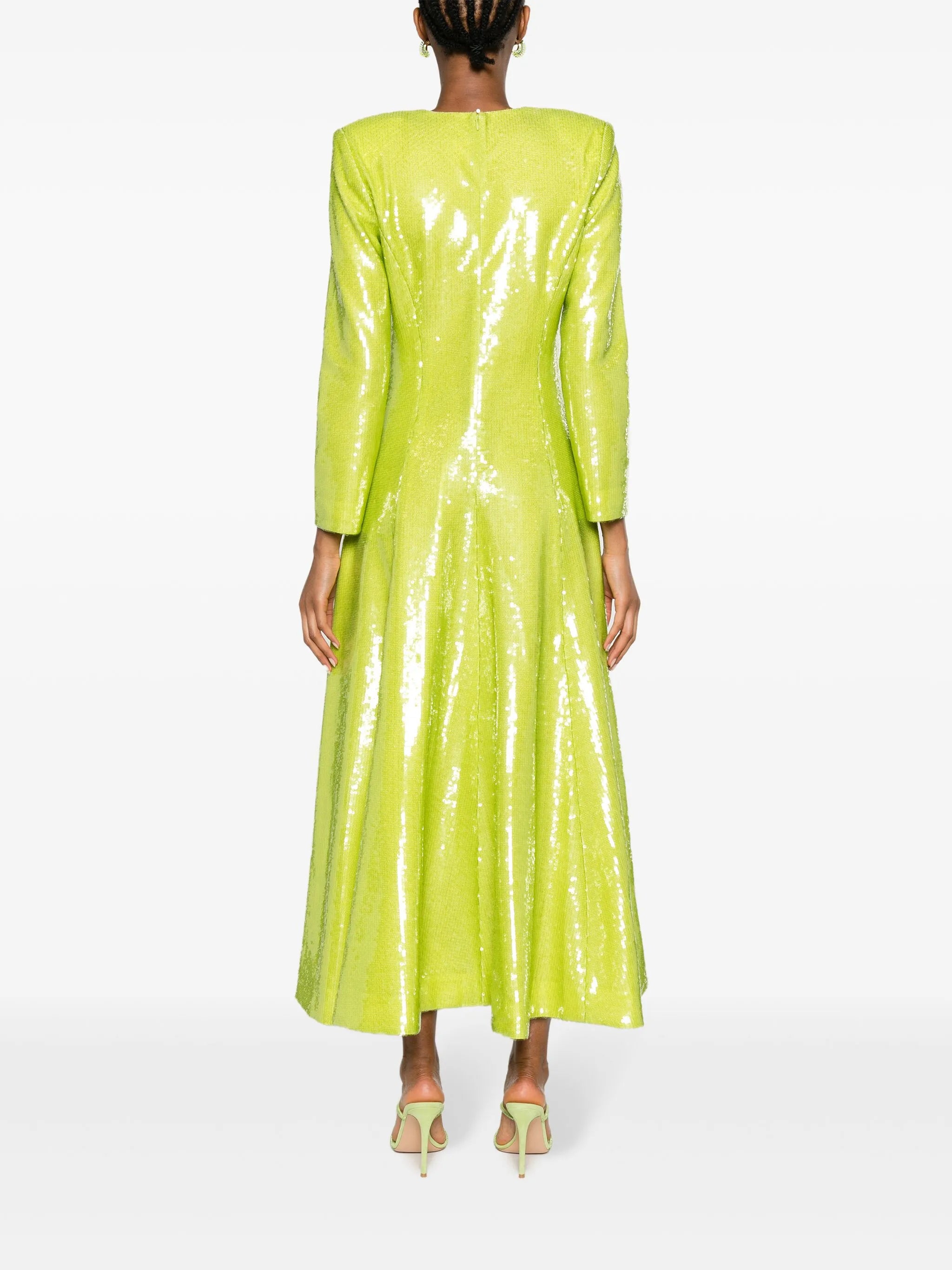 Andy sequinned V-neck midi dress