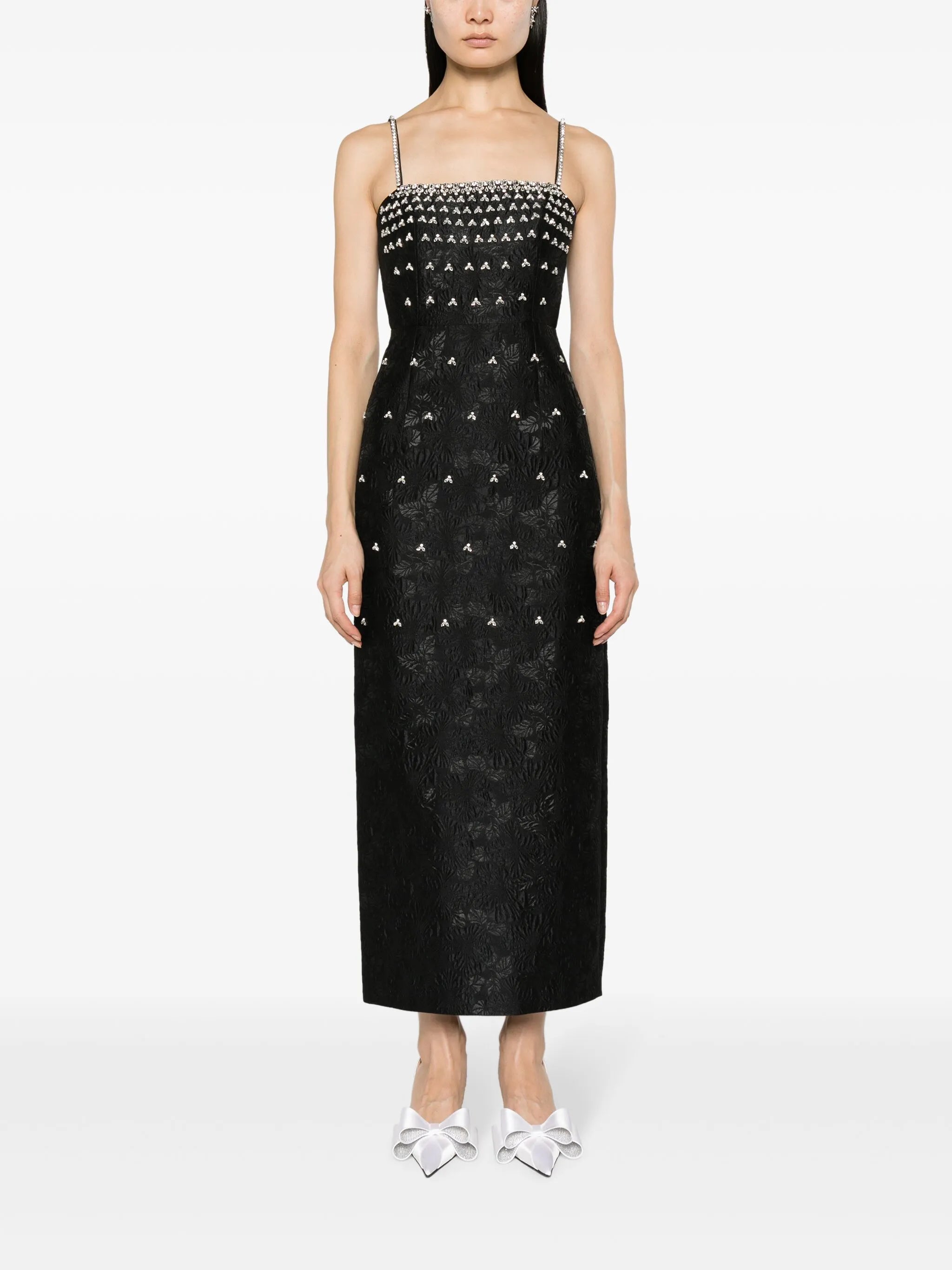 Astra crystal-embellished maxi dress