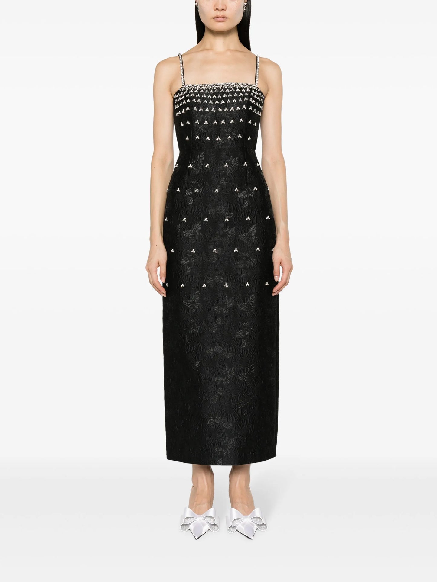 Astra crystal-embellished maxi dress