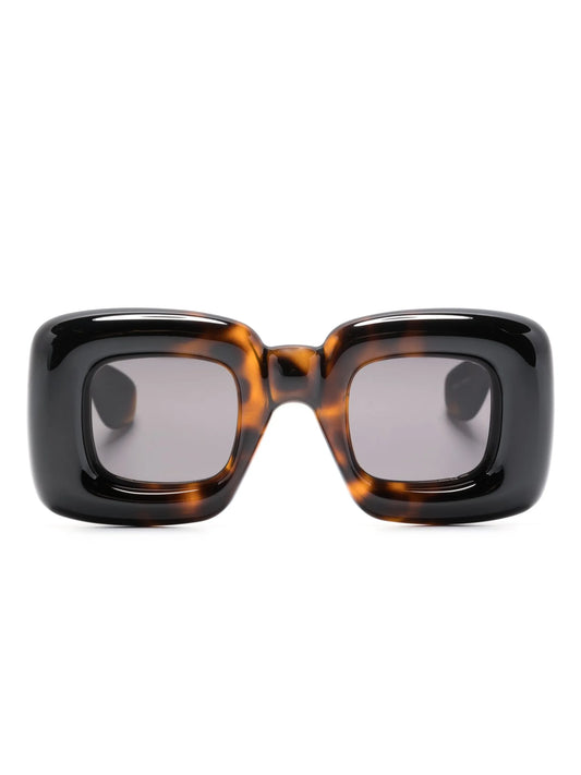 Inflated square-frame sunglasses