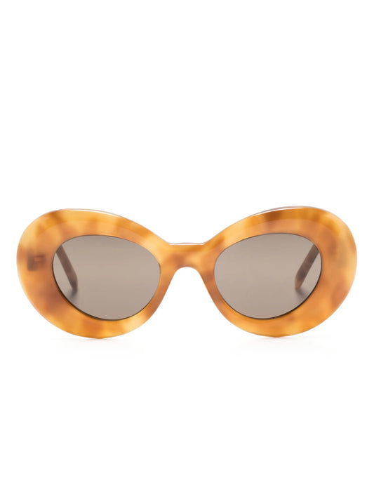 Curvy oval-frame sunglasses