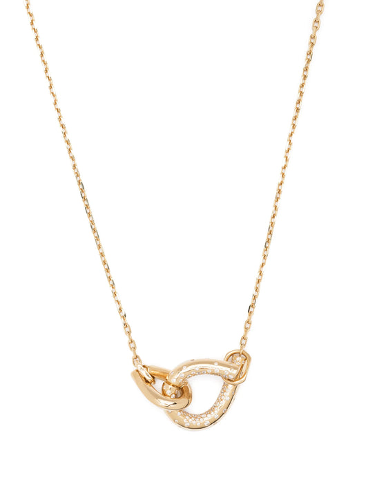 18kt yellow gold Oera diamond pendant necklace