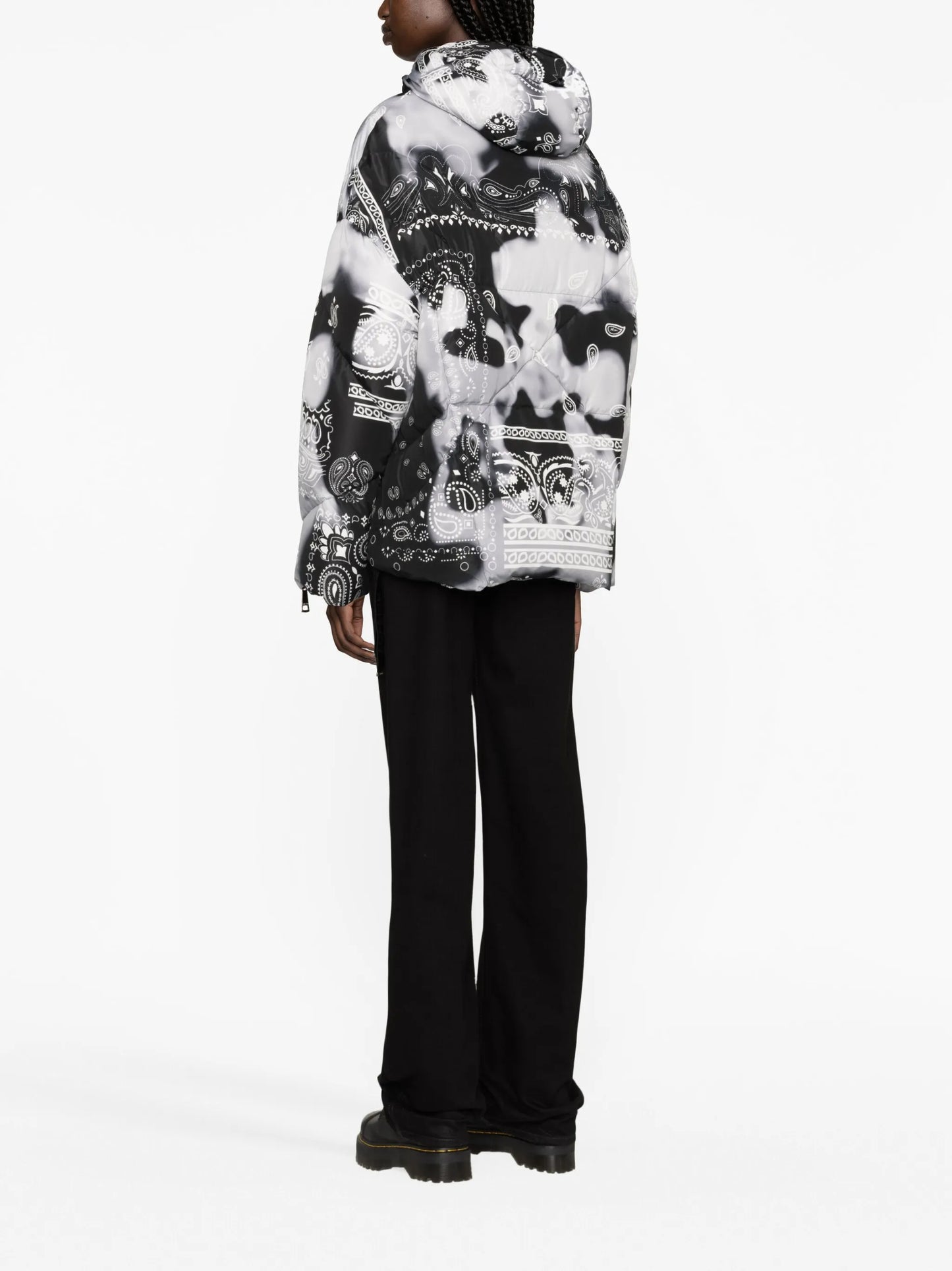 Bandana Velour puffer jacket