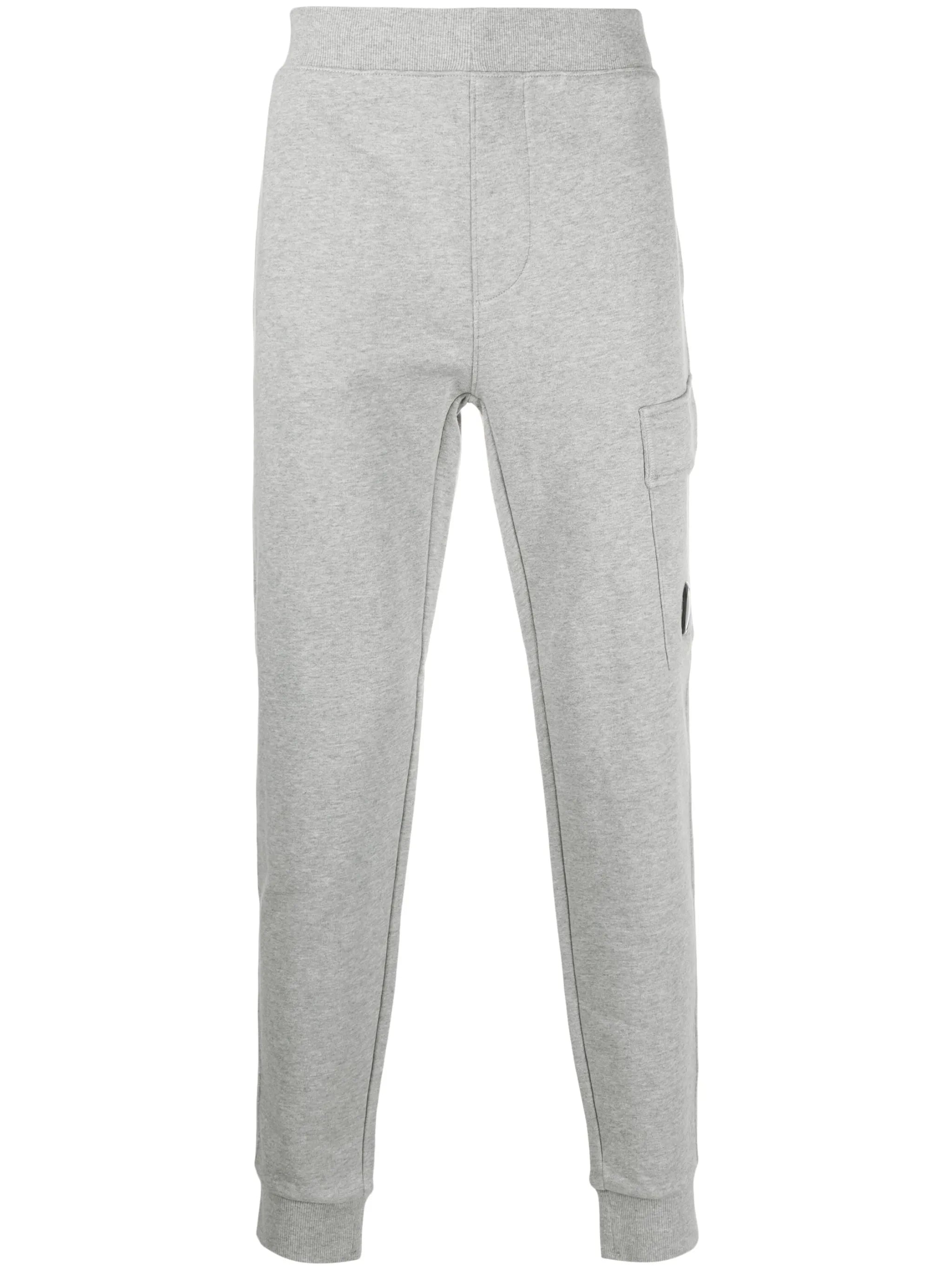 logo-patch cotton track pants