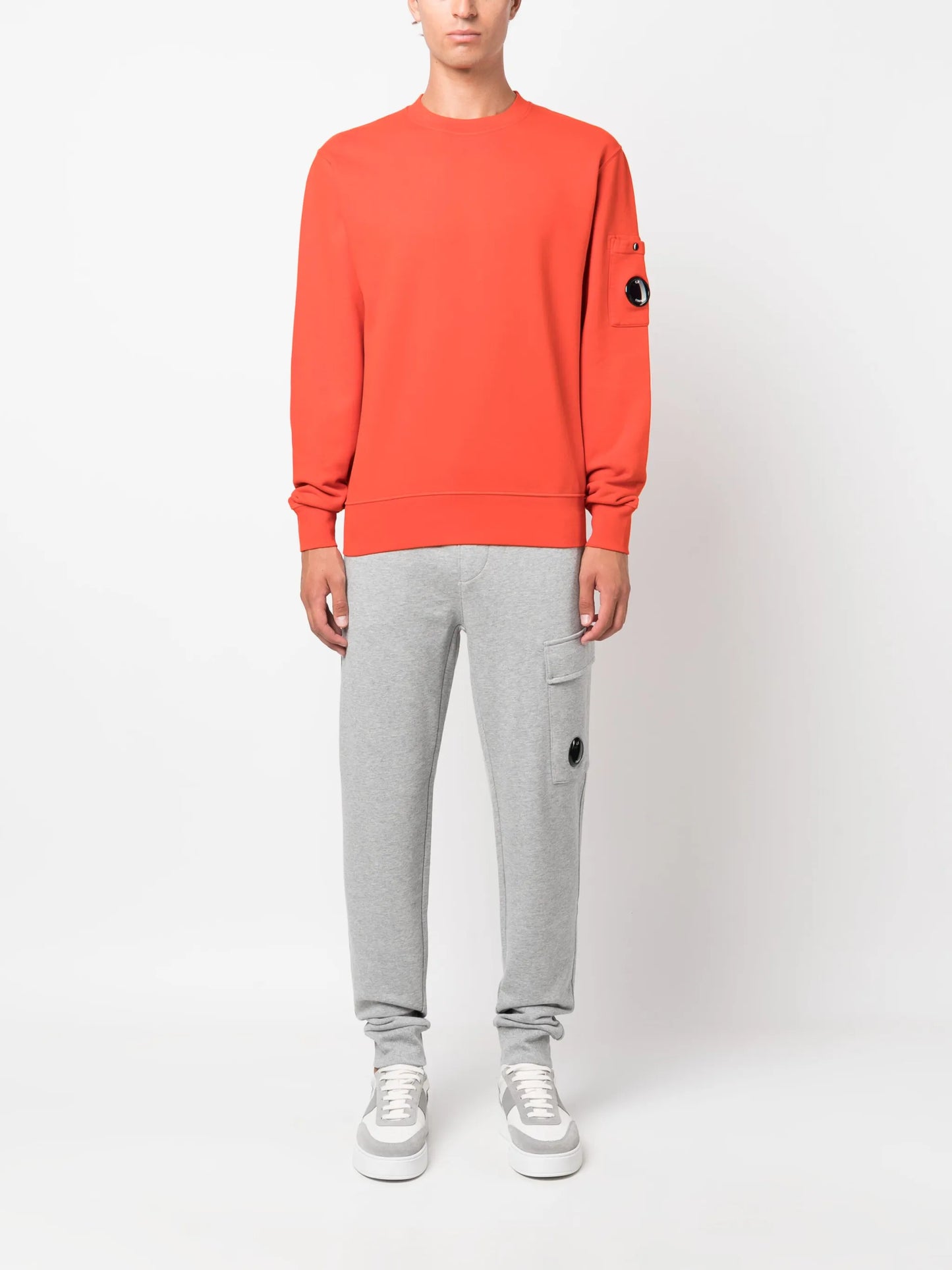 logo-patch cotton track pants