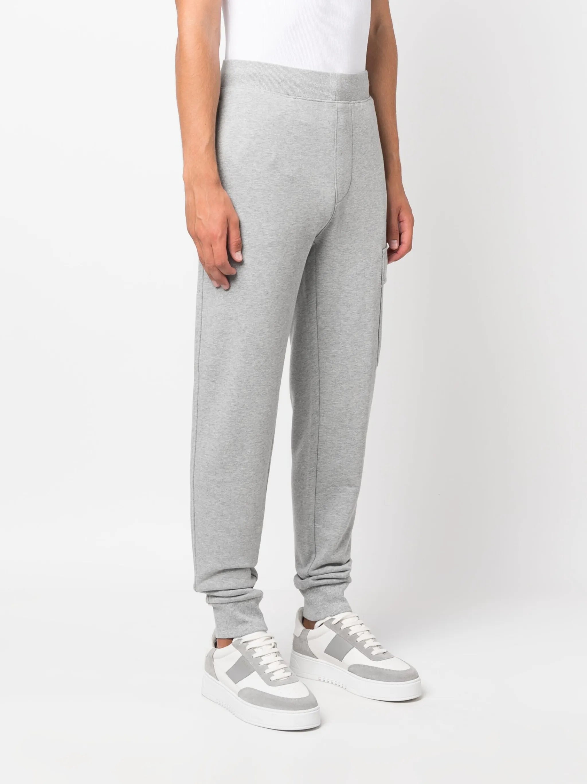 logo-patch cotton track pants