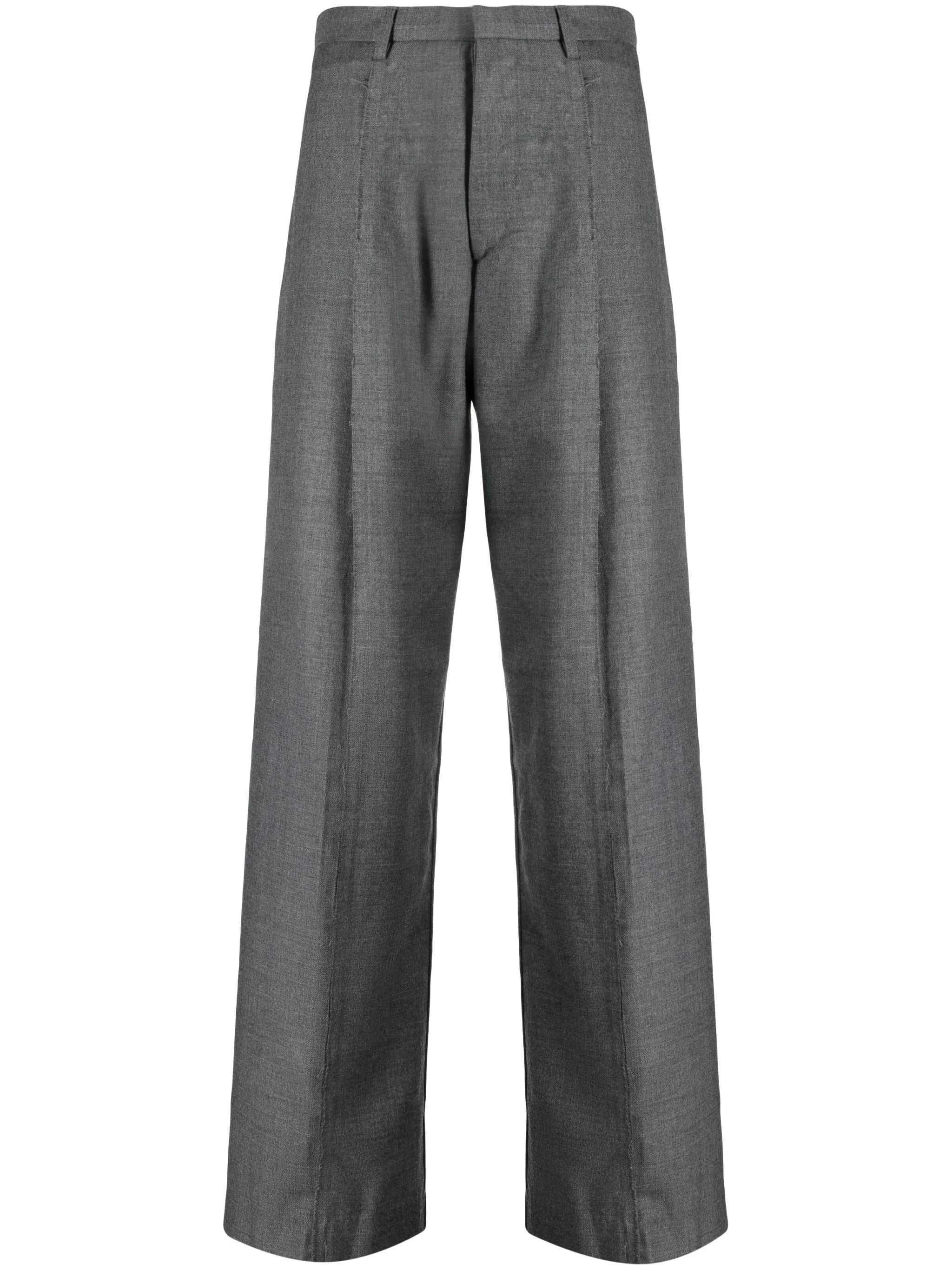 Inverted wide-leg trousers