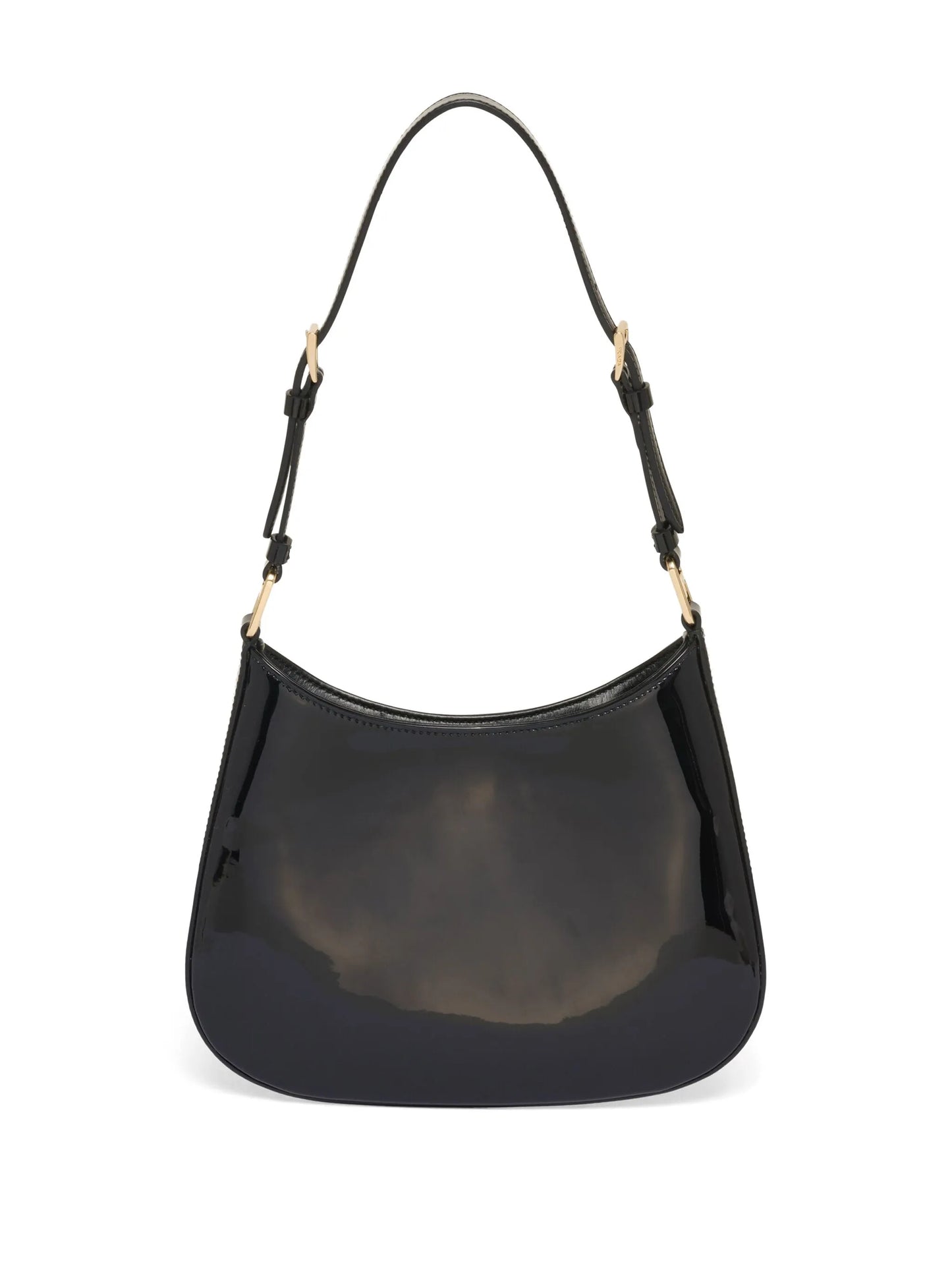 Cleo patent-leather medium shoulder bag