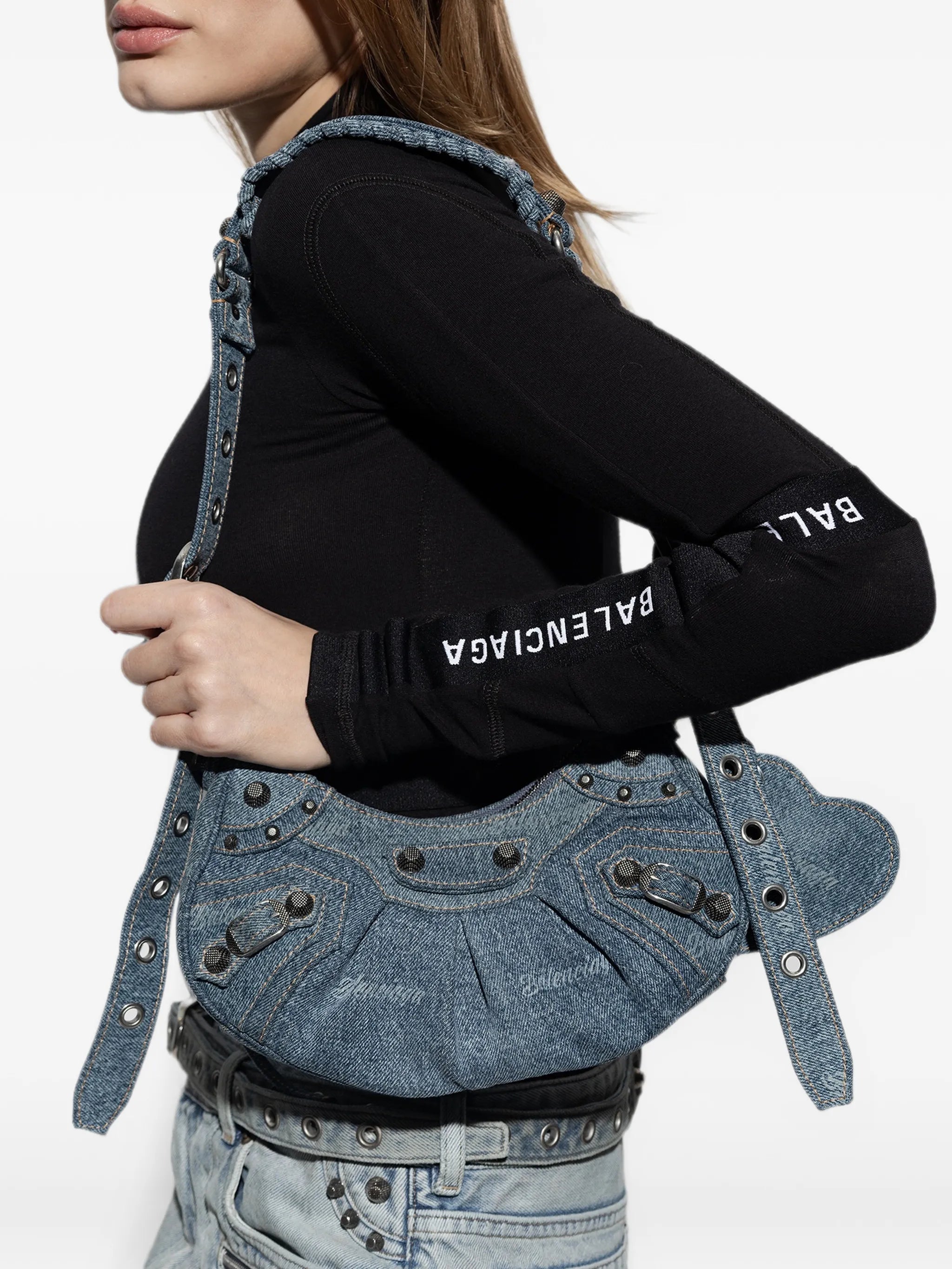 small Le Cagole denim shoulder bag