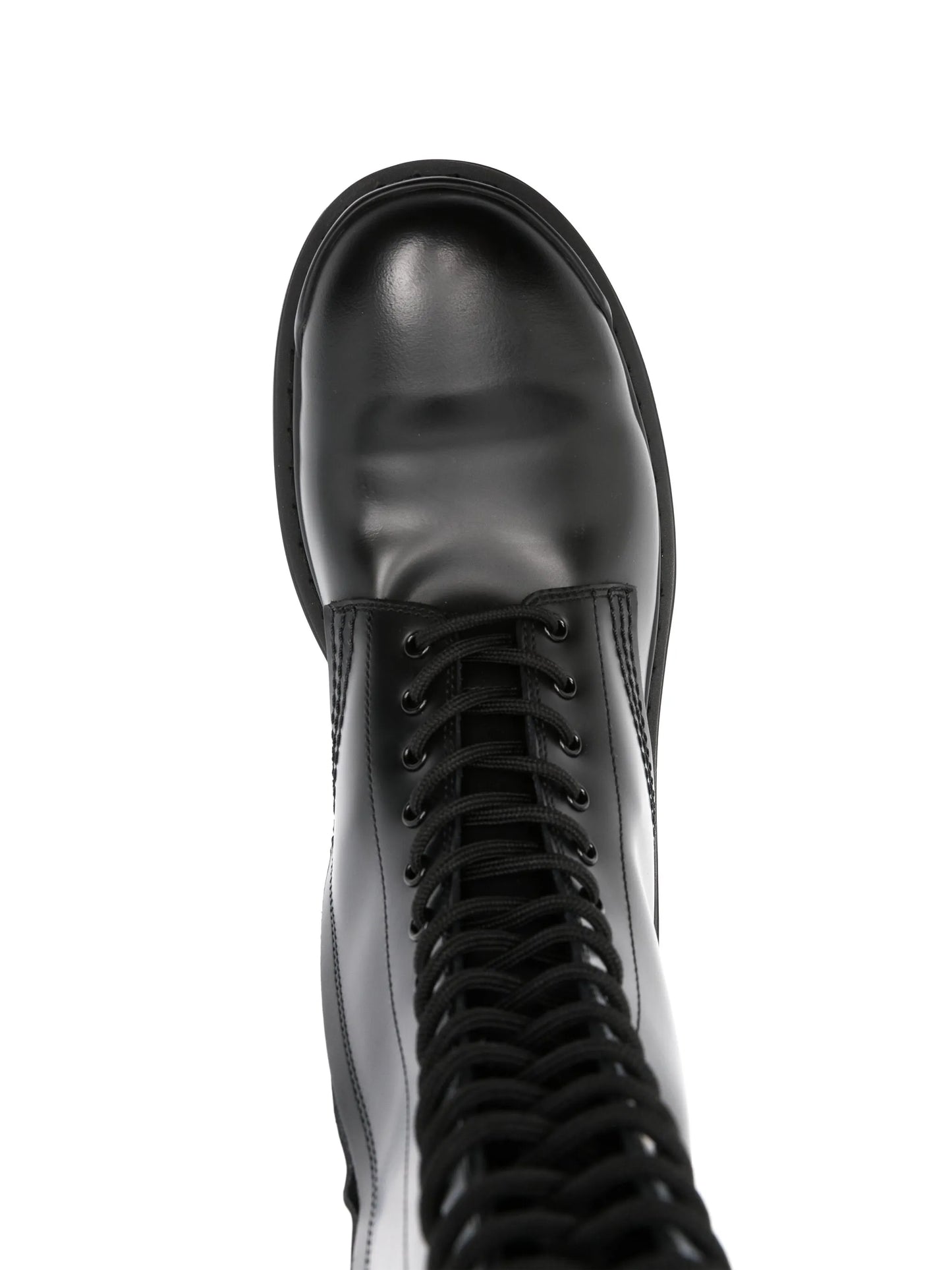 Strike lace-up leather boots