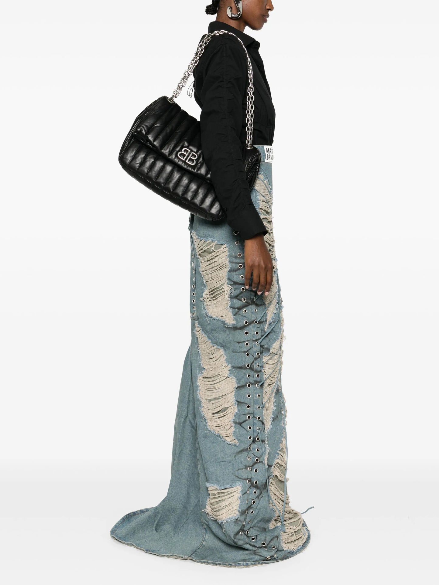 Monaco matelassé shoulder bag