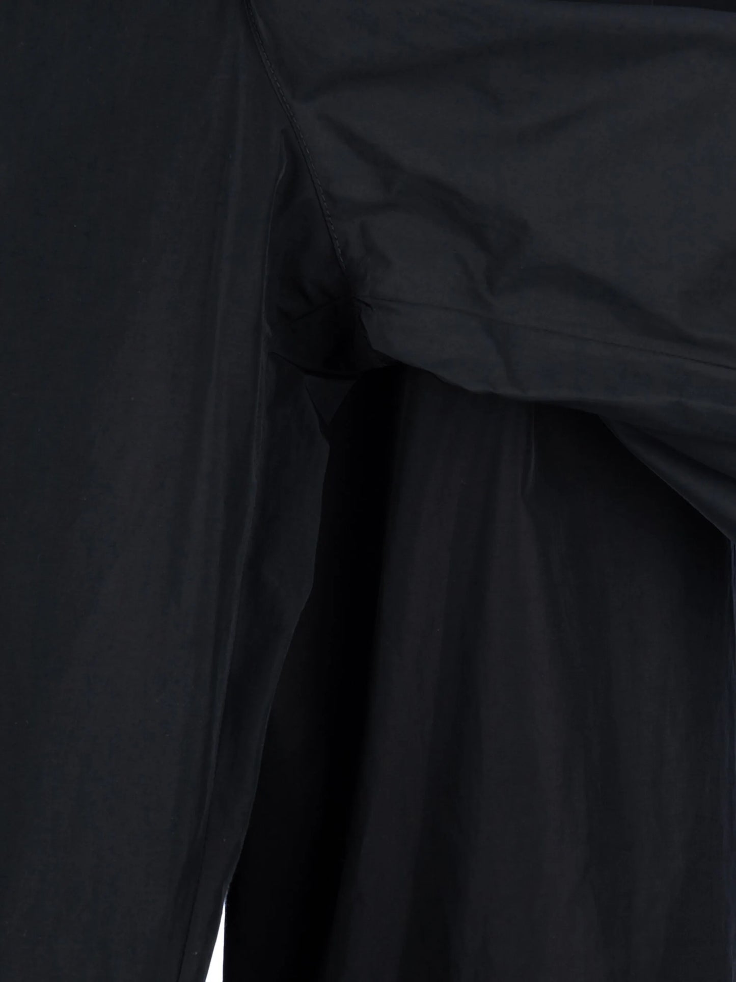 drawstring-waist wide-leg trousers