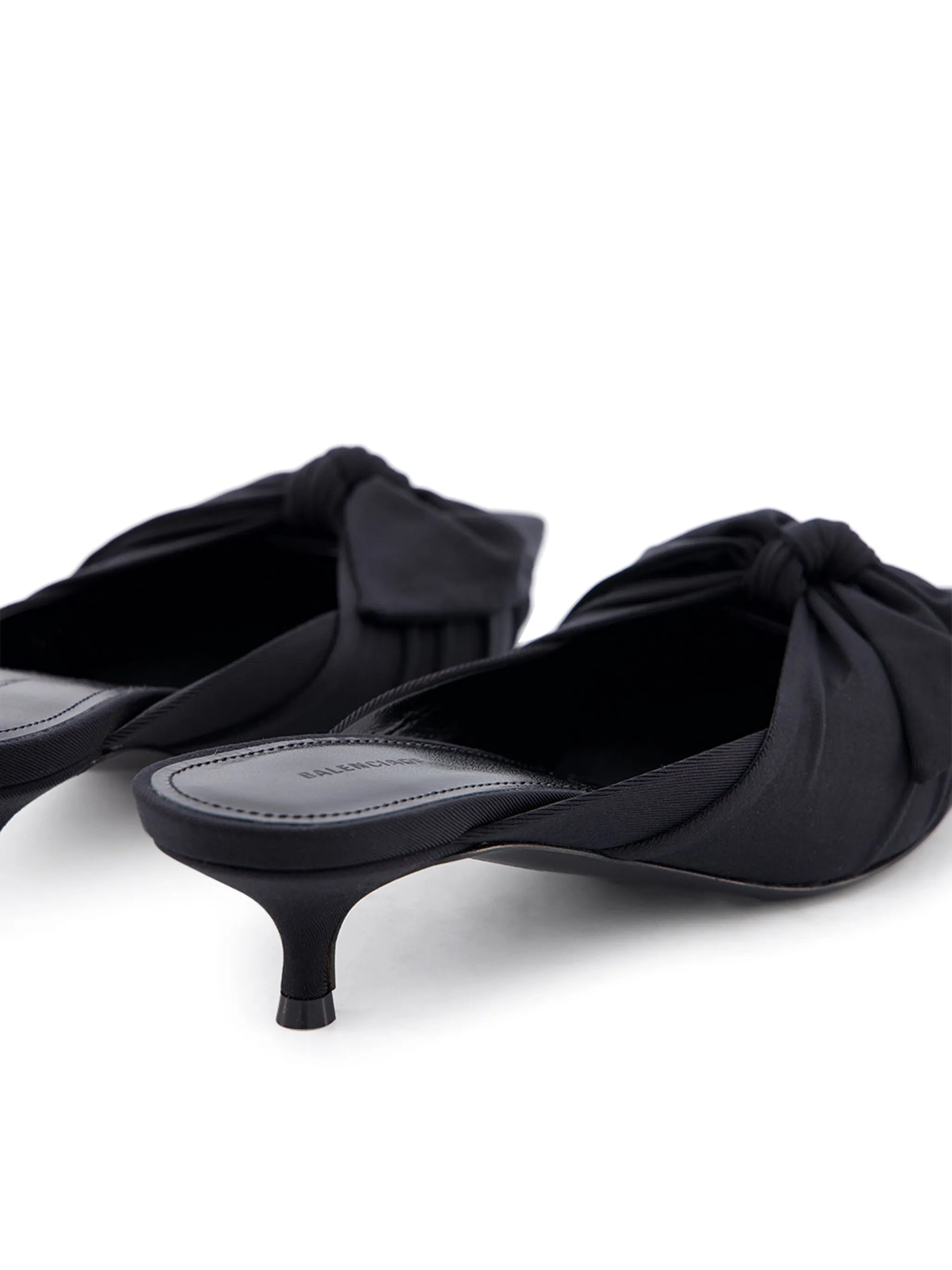 Knife Knot 40mm pointed-toe mules