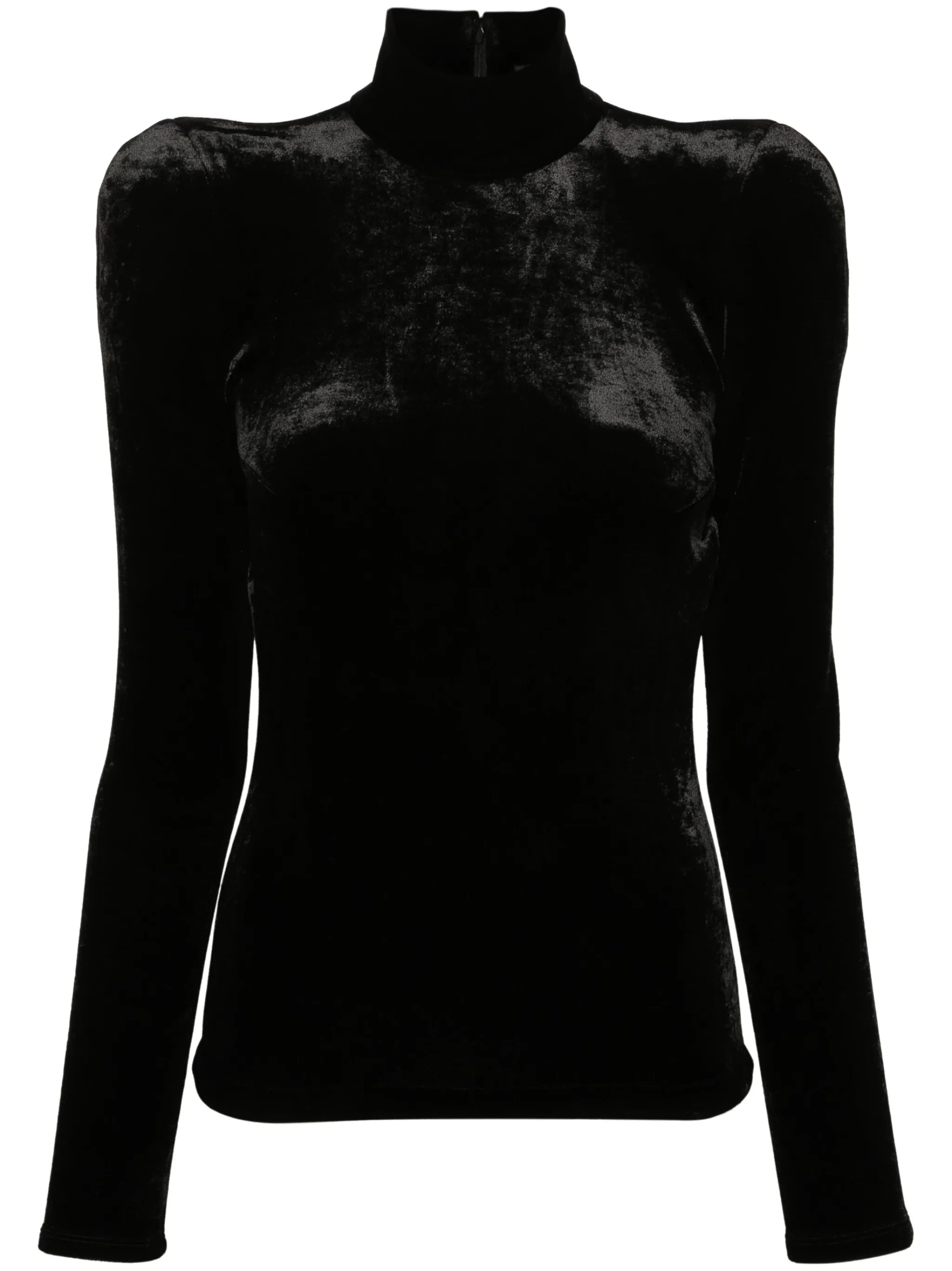 Round Shoulder roll-neck top