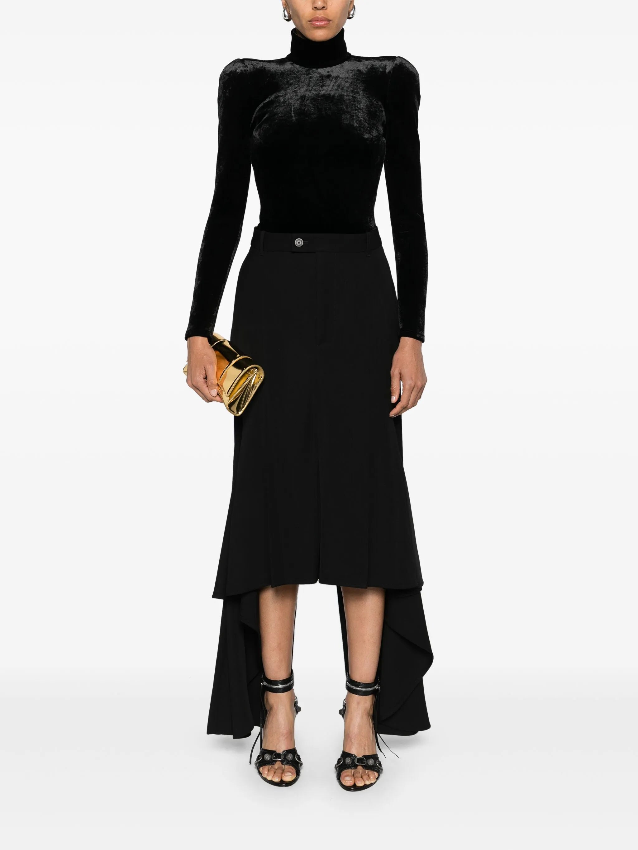 Round Shoulder roll-neck top