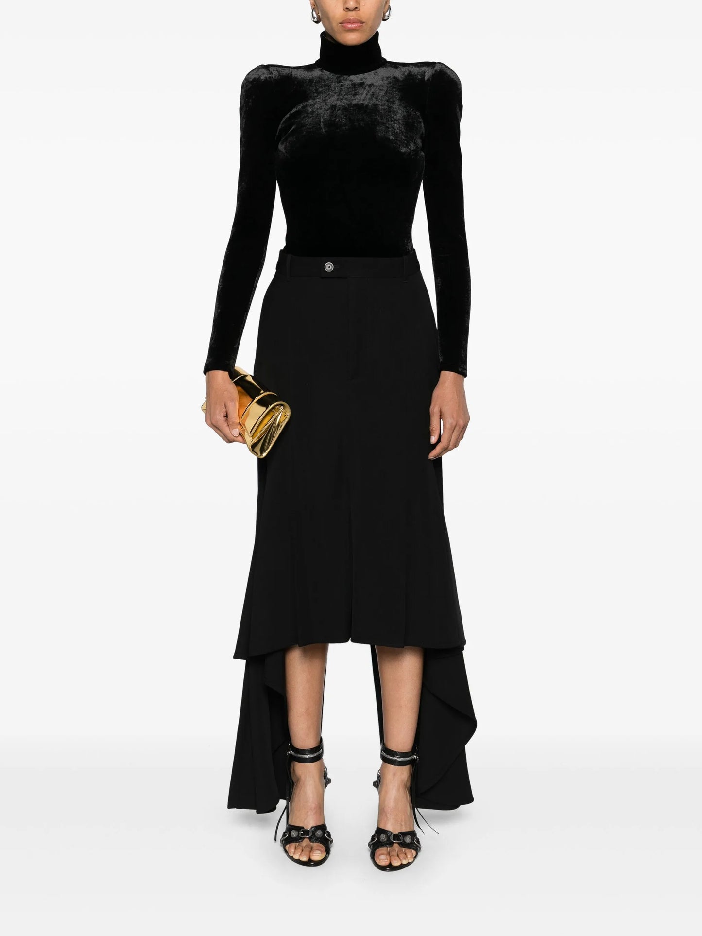 Round Shoulder roll-neck top