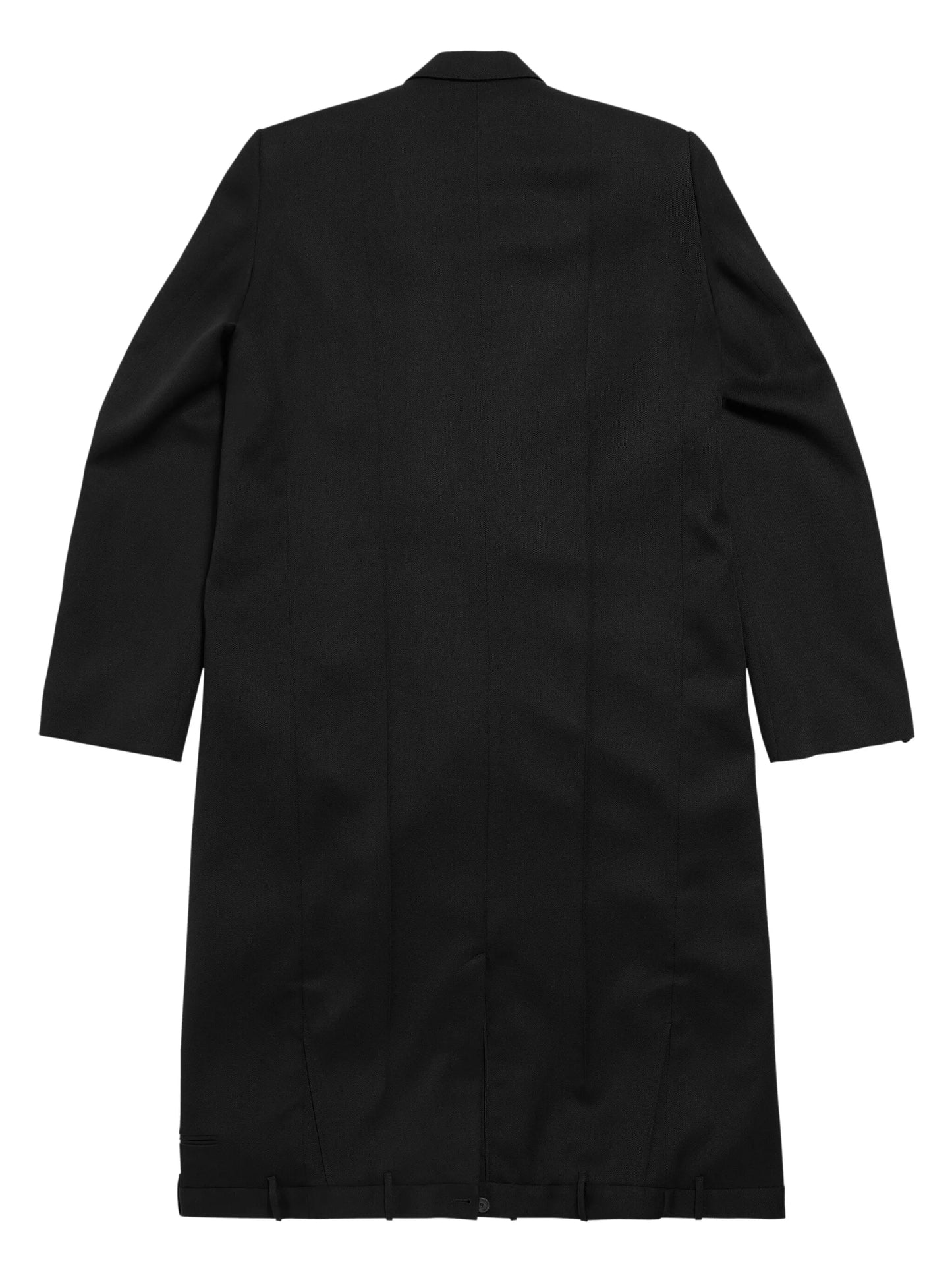 Deconstructed wool coat