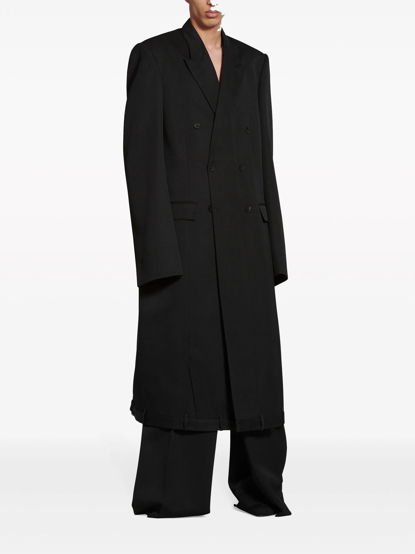 Deconstructed wool coat