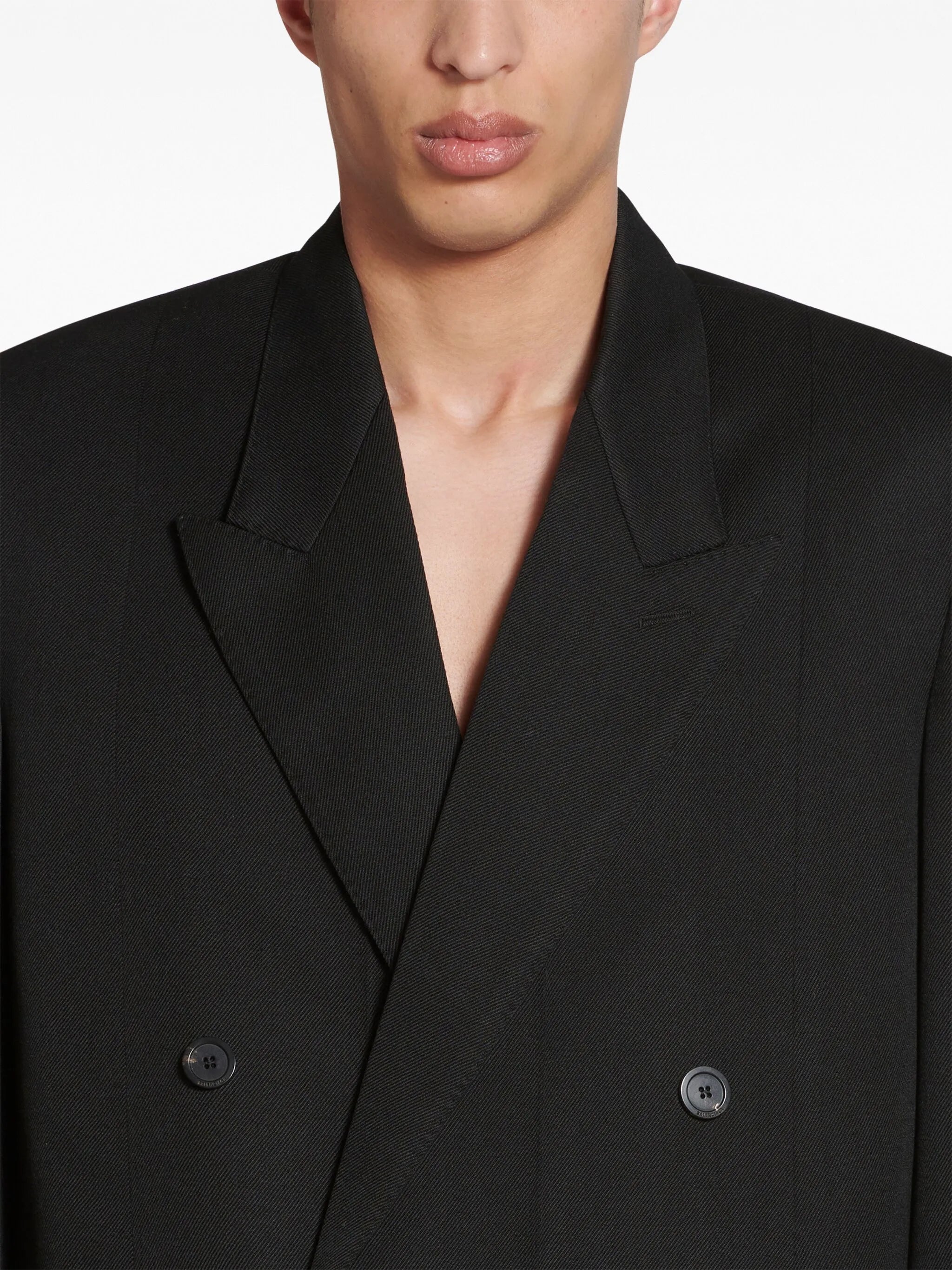 Deconstructed wool coat